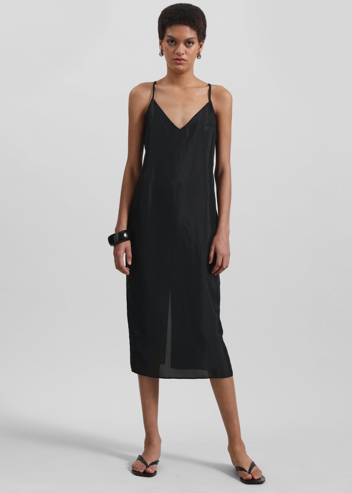 Vence Slip Dress - Black - 6