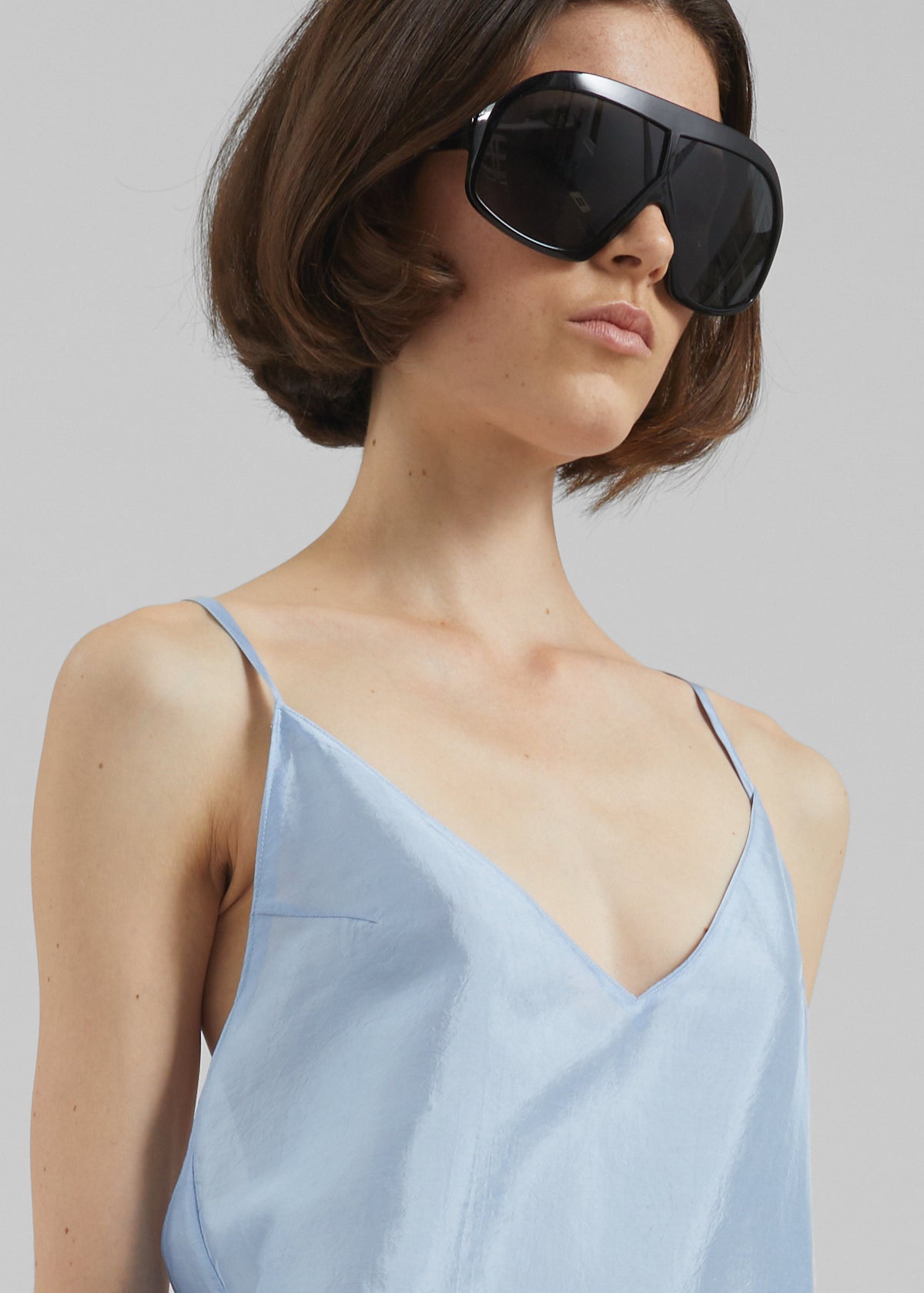 Vence Slip Dress - Dusty Blue - 4