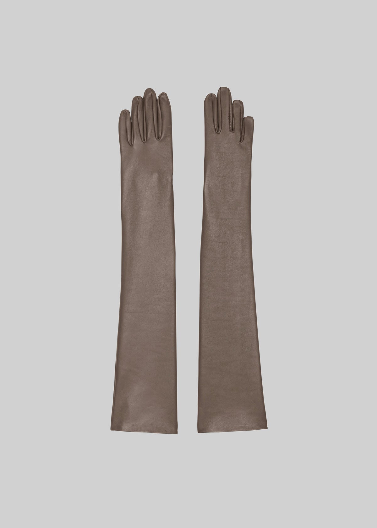 Veneto Long Leather Gloves - Mocha - 3