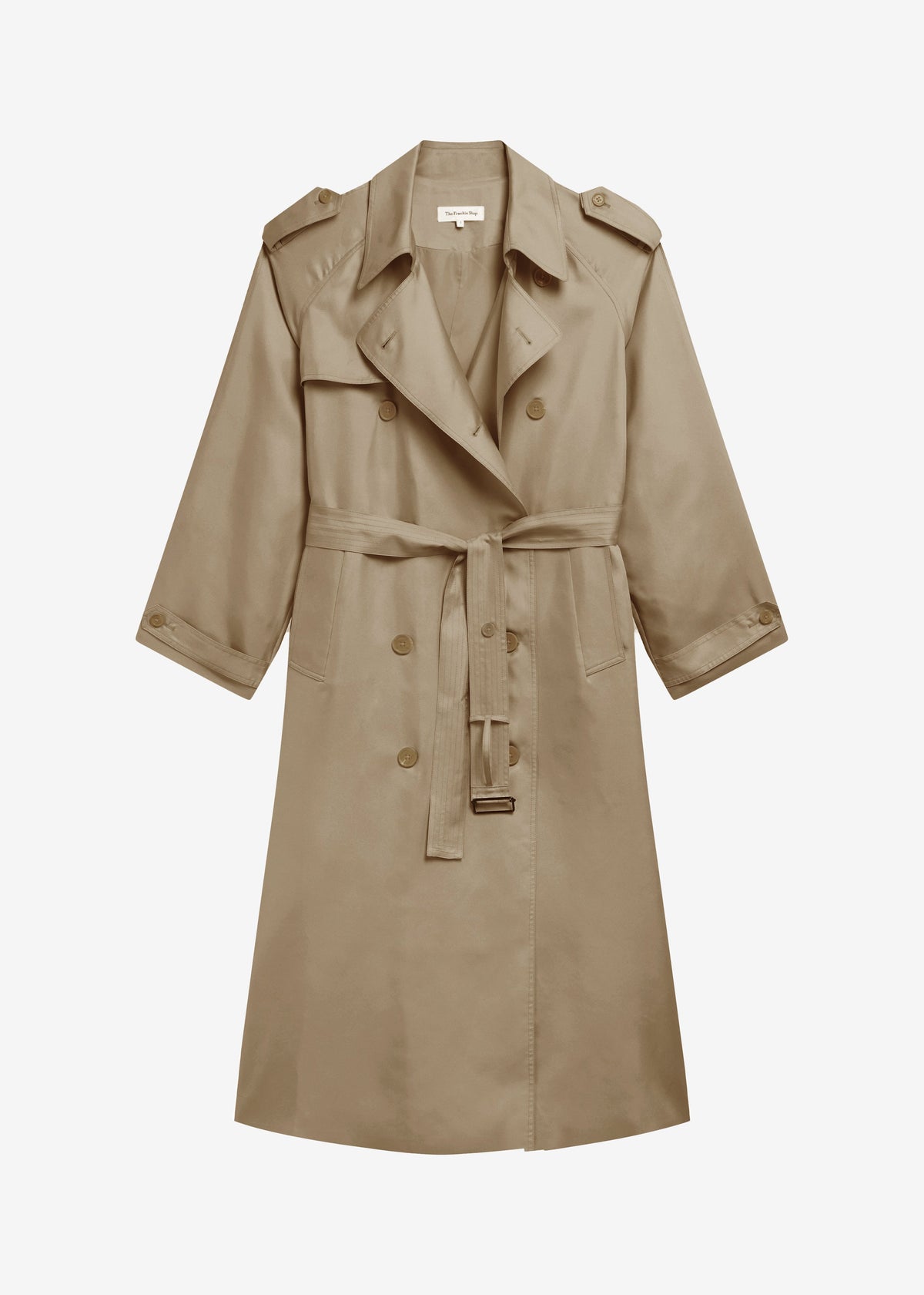Veyron Silk Trench - Beige - 8