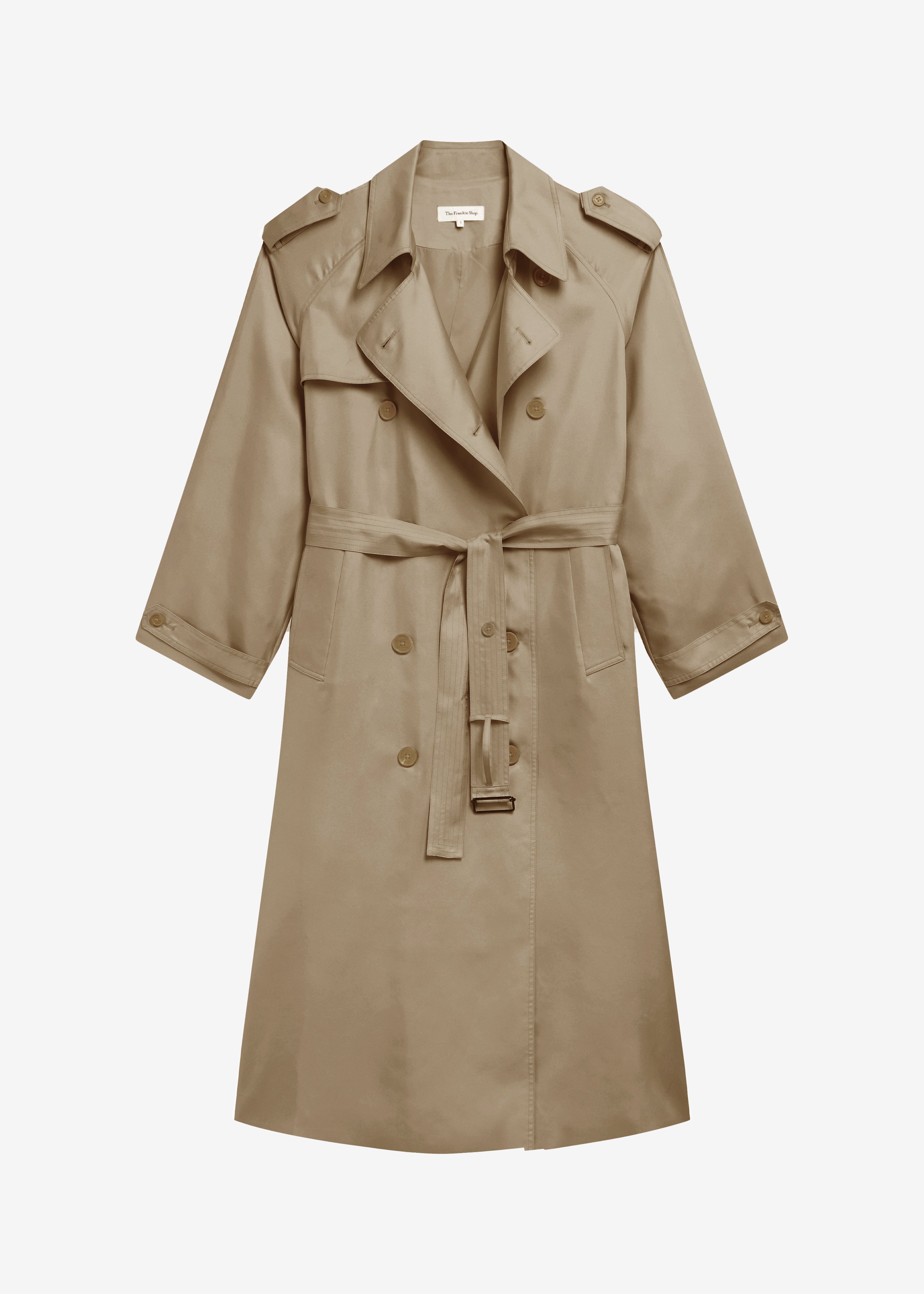 Veyron Silk Trench - Beige - 8