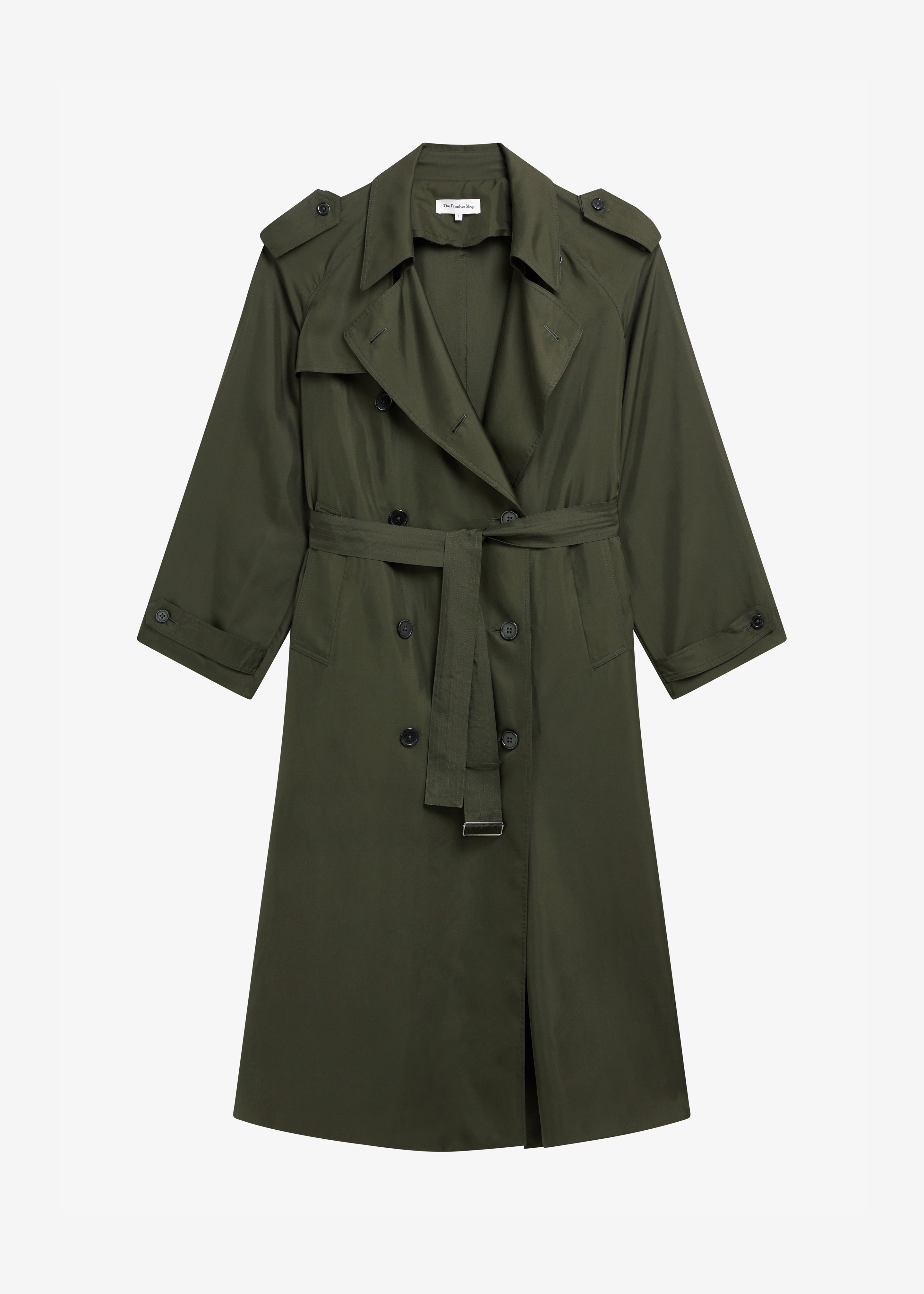 Veyron Silk Trench - Khaki - 9