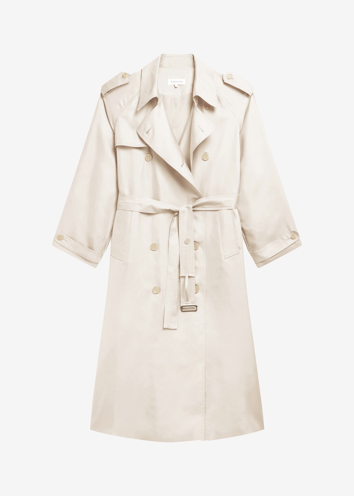 Veyron Silk Trench - Ivory - 8