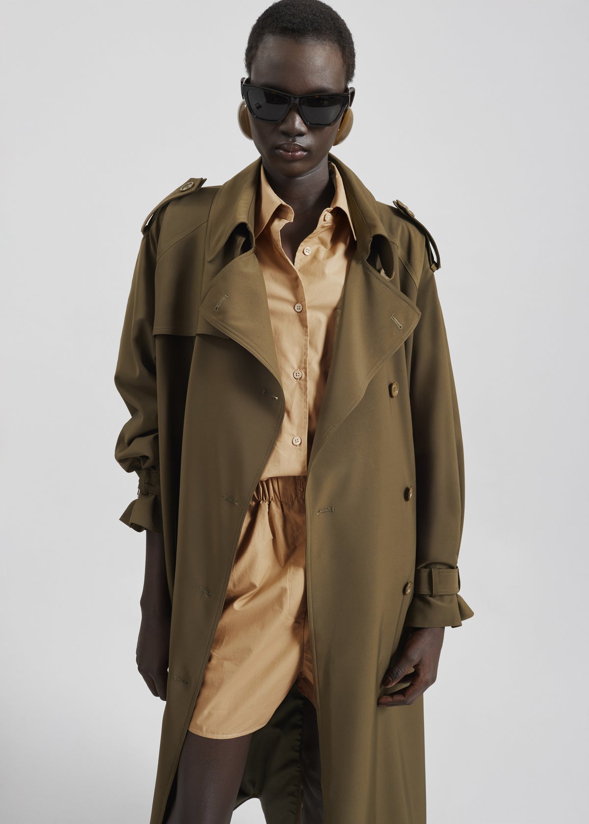 Veyron Trench Coat - Khaki - 2