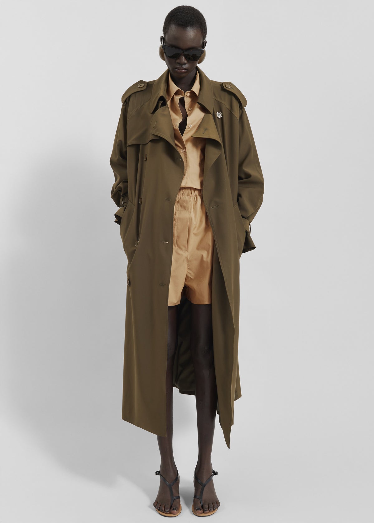 Veyron Trench Coat - Khaki - 5