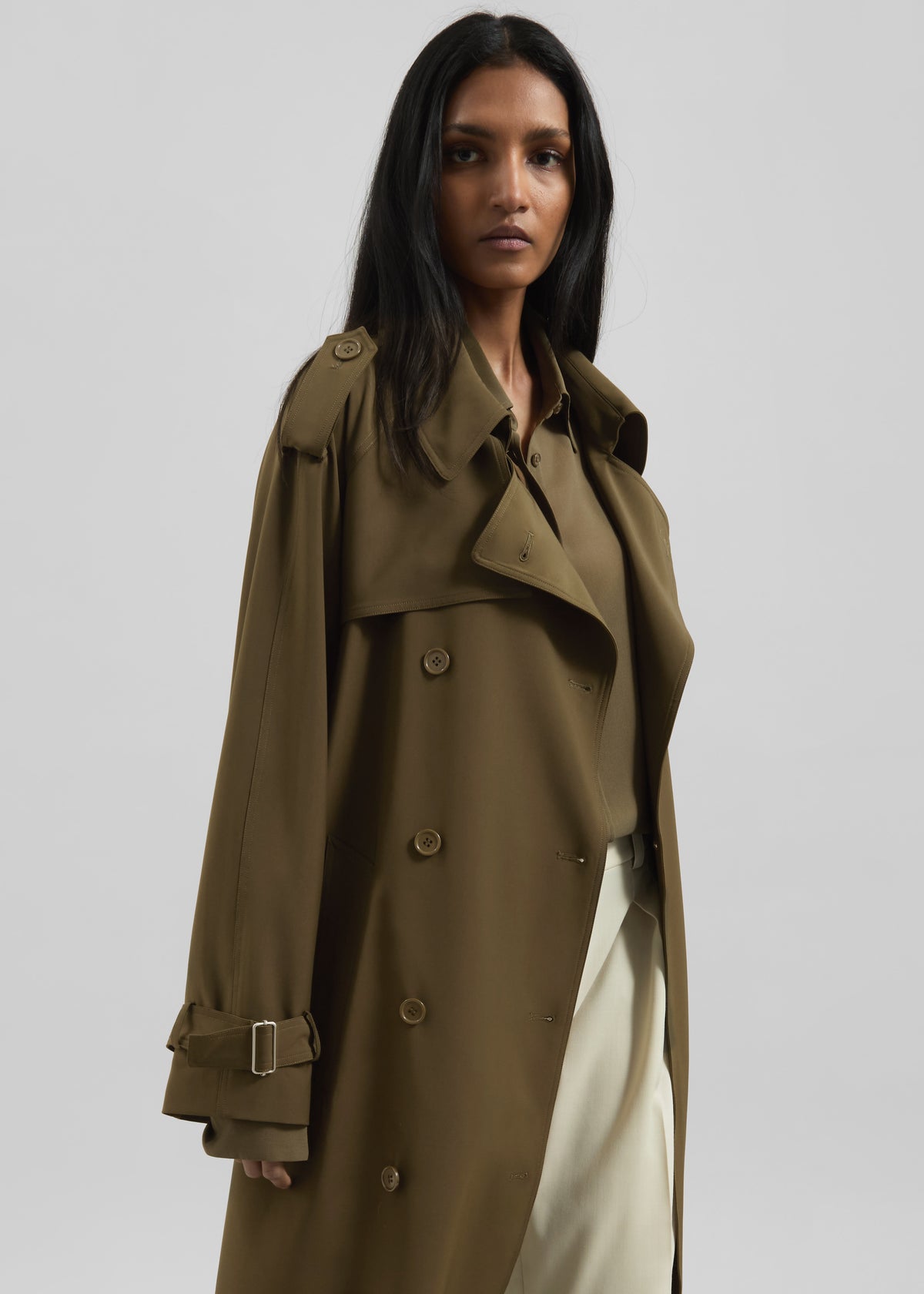 Veyron Trench Coat - Khaki - 7