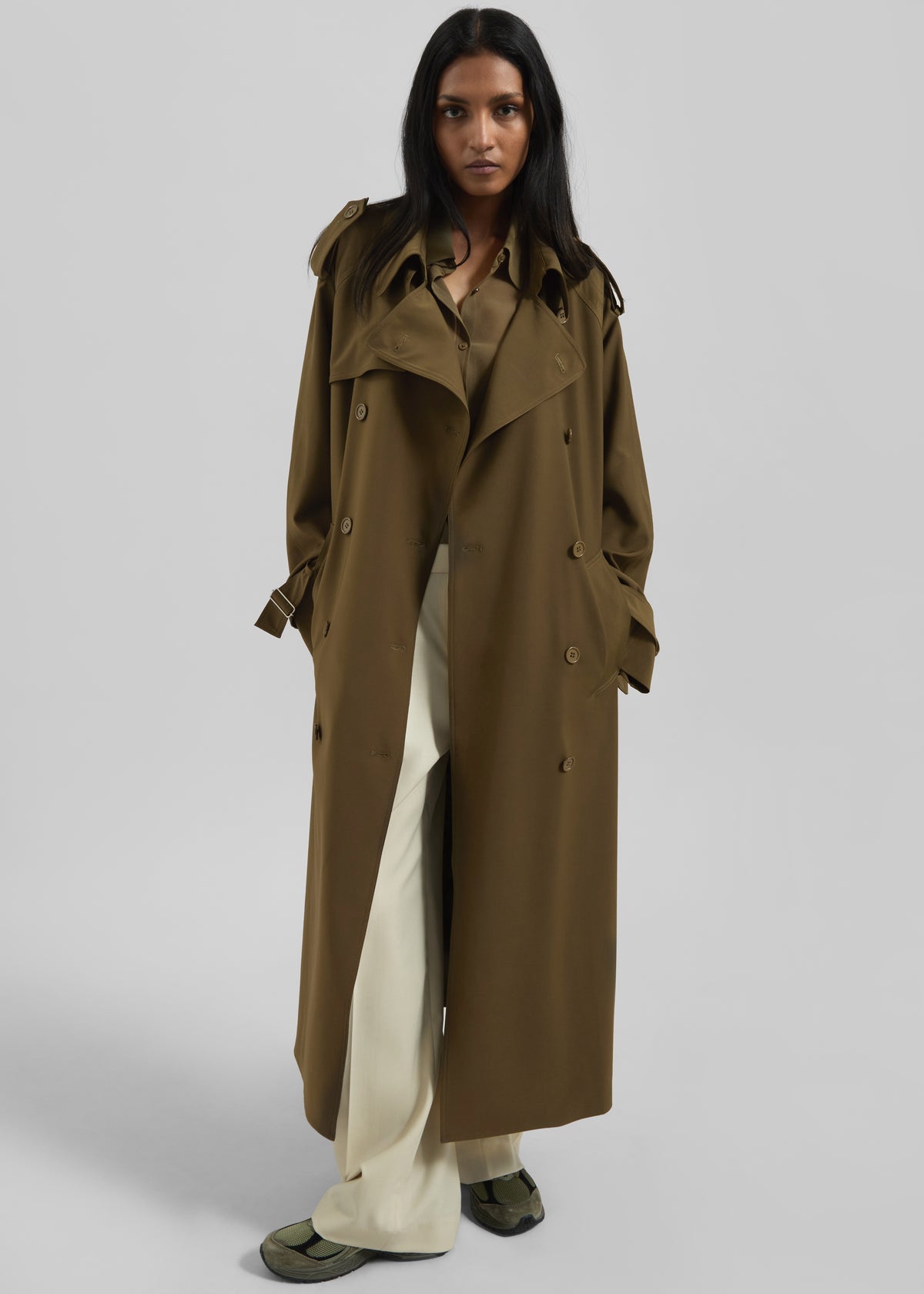 Veyron Trench Coat - Khaki - 8