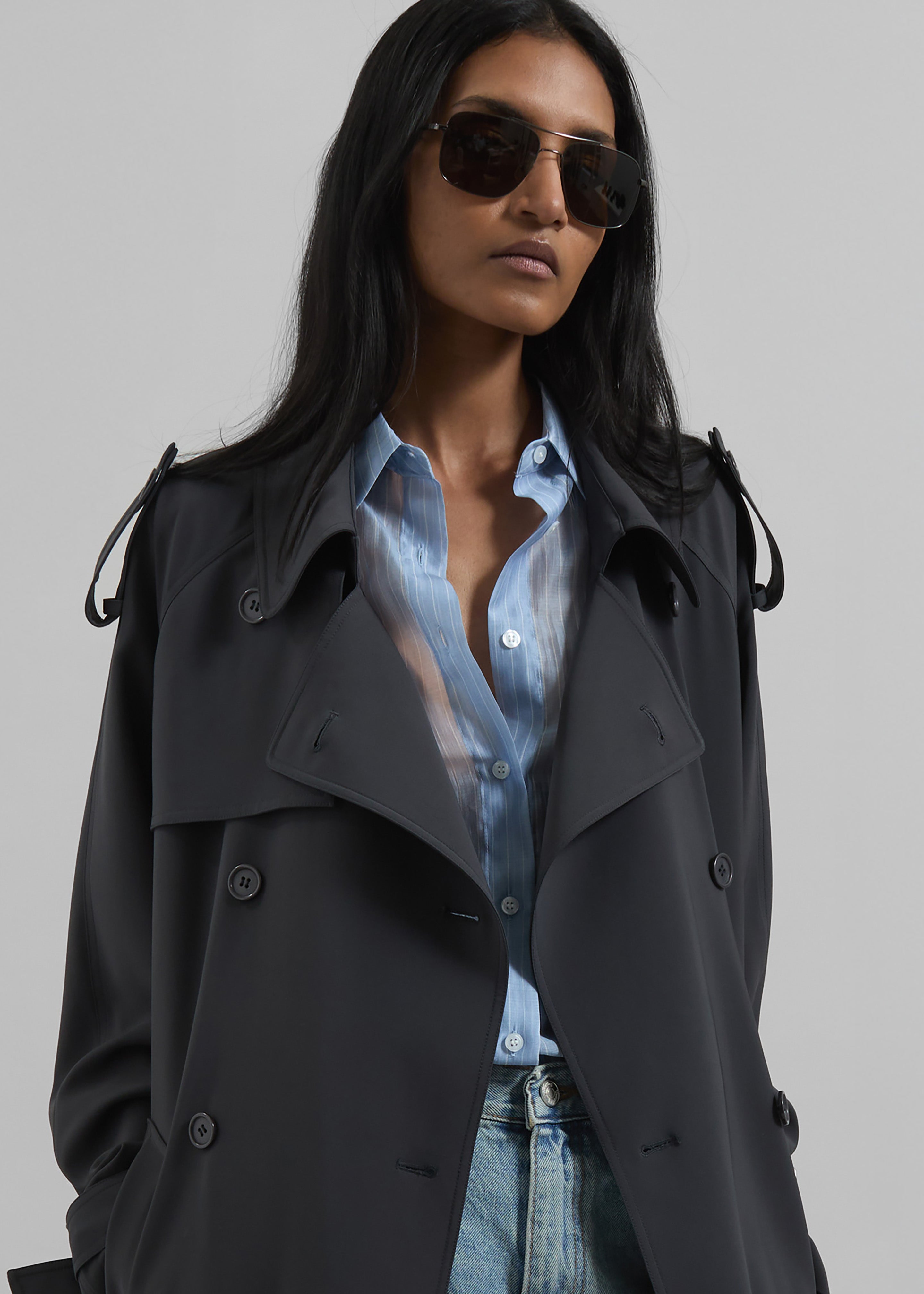 Veyron Trench Coat - Storm Grey - 2