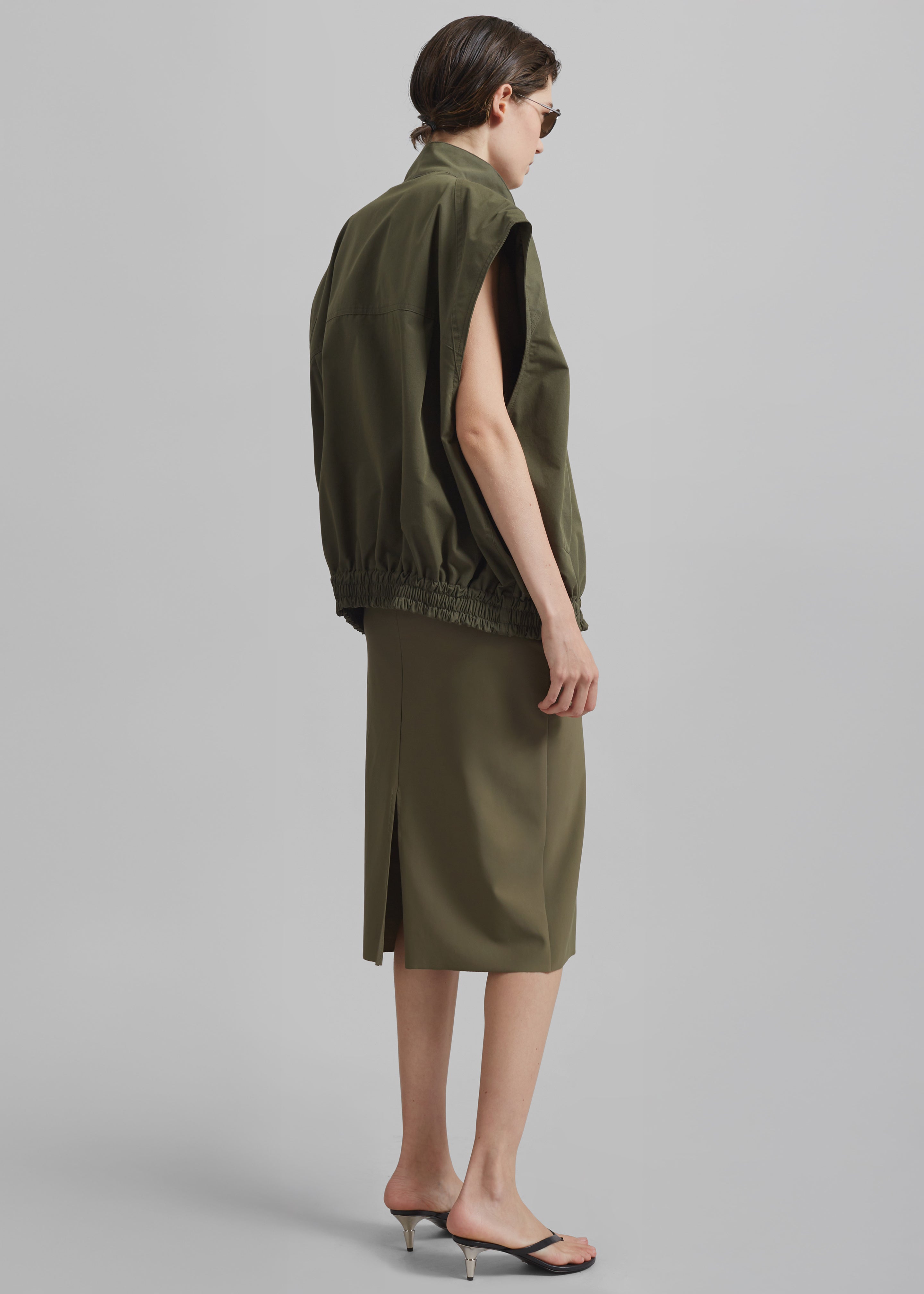 Viera Midi Skirt - Khaki - 10