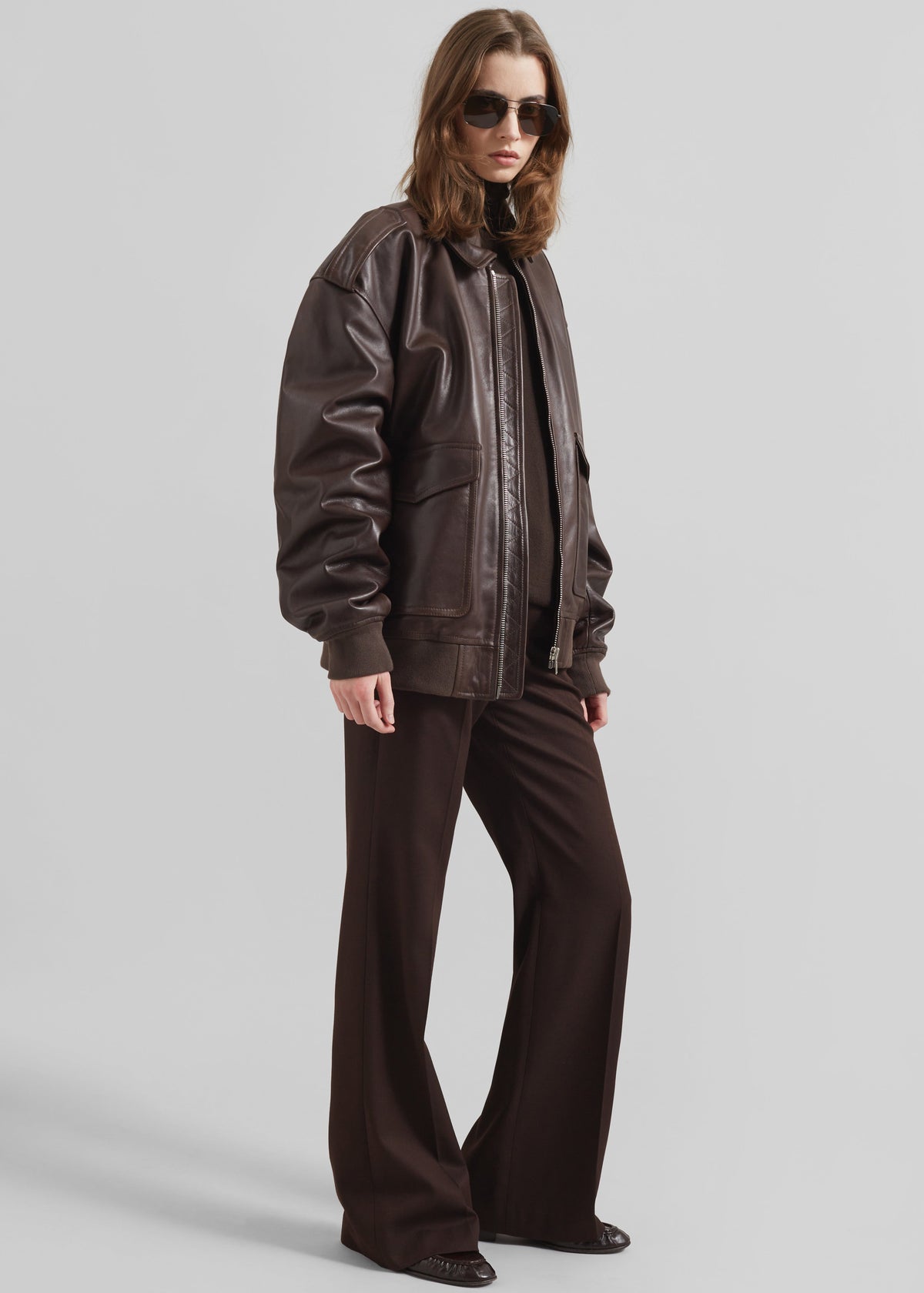 Viper Leather Jacket - Brown - 7