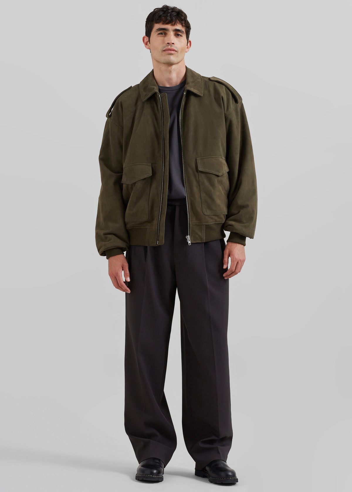 Viper Suede Jacket - Khaki - 11