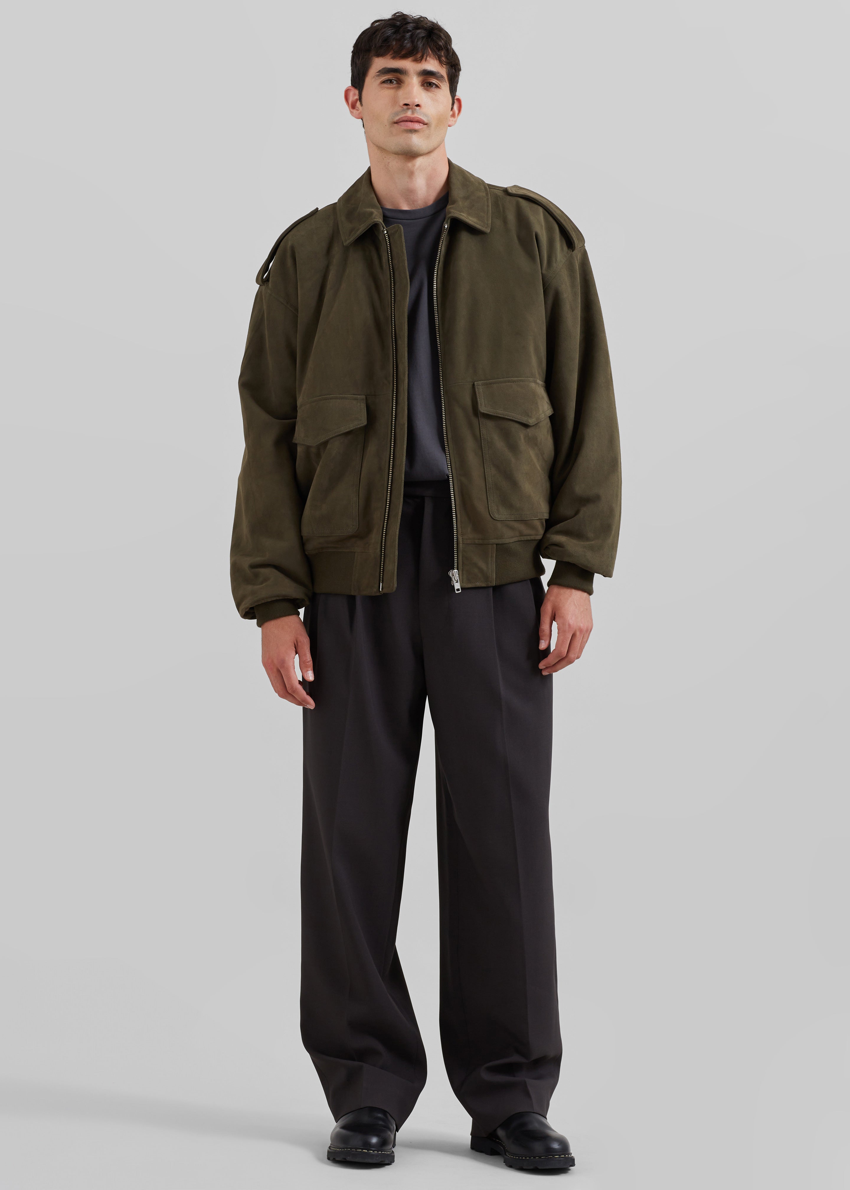 Viper Suede Jacket - Khaki - 11
