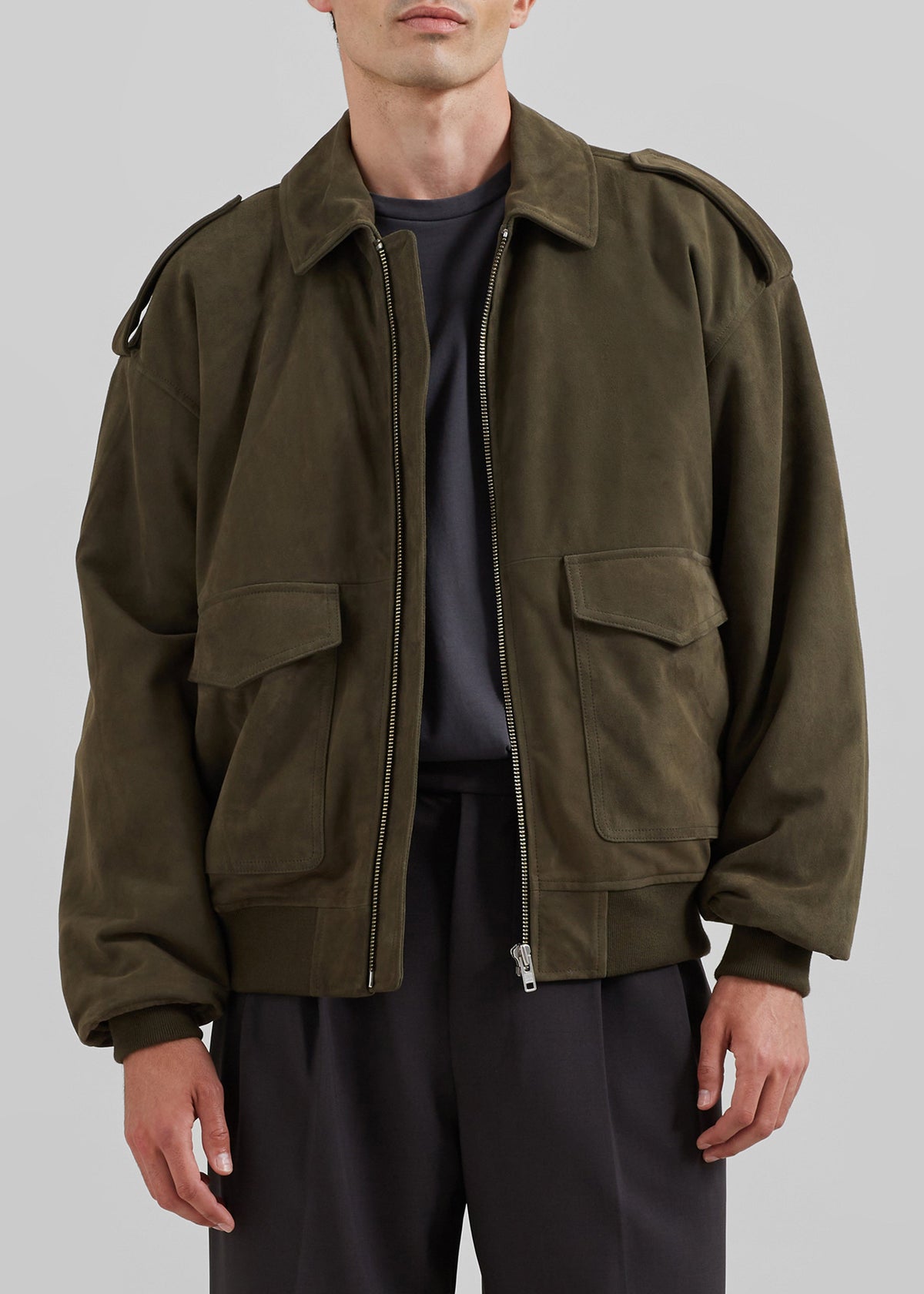 Viper Suede Jacket - Khaki - 4