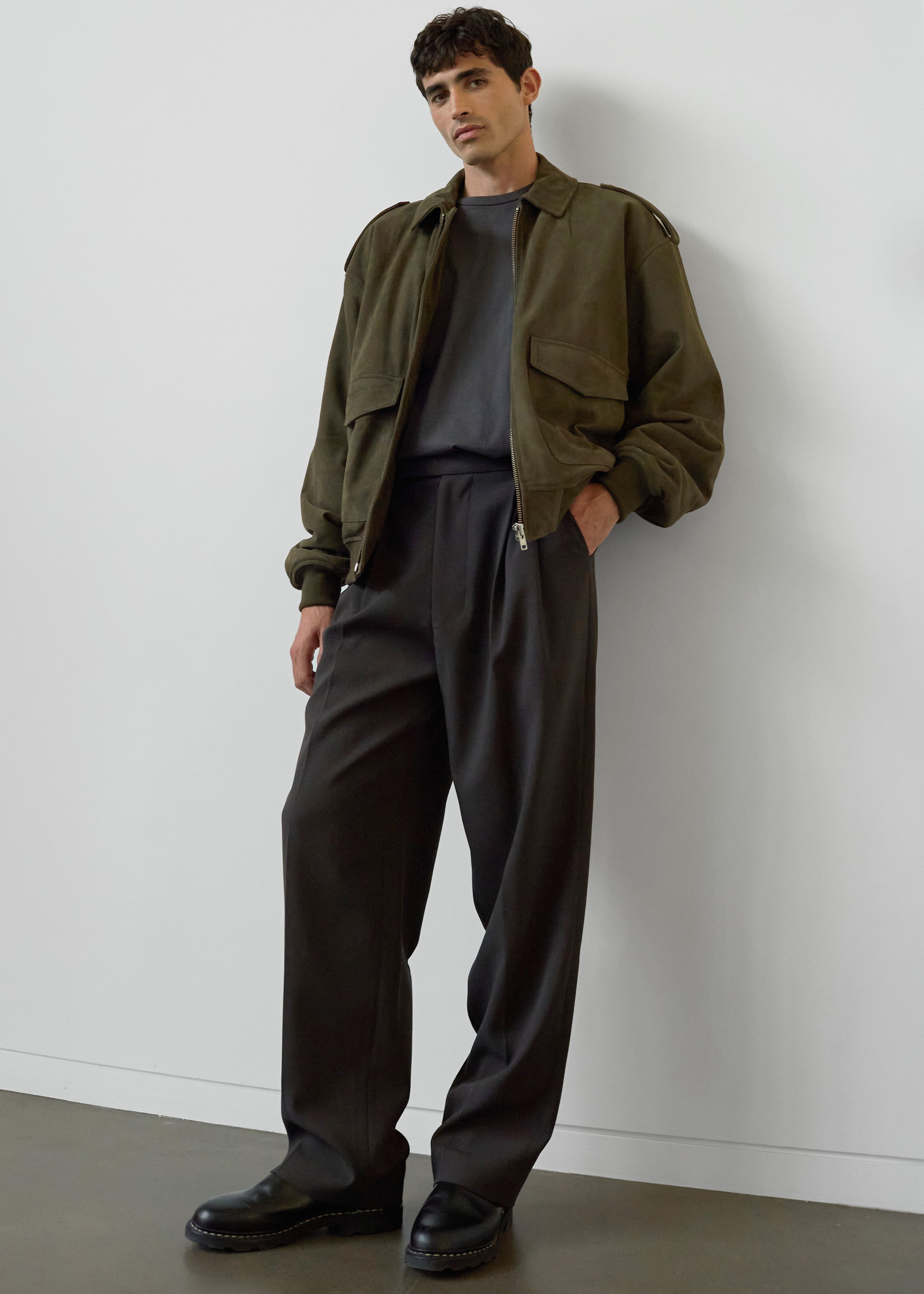 Viper Suede Jacket - Khaki - 2