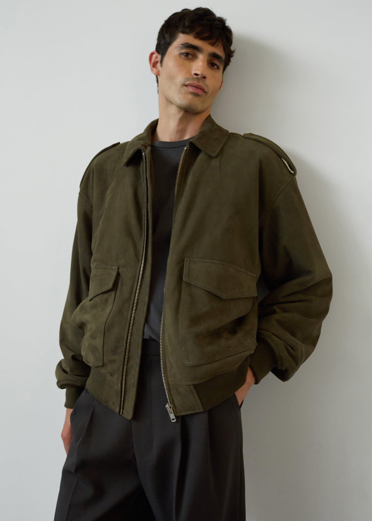 Viper Suede Jacket - Khaki - 5