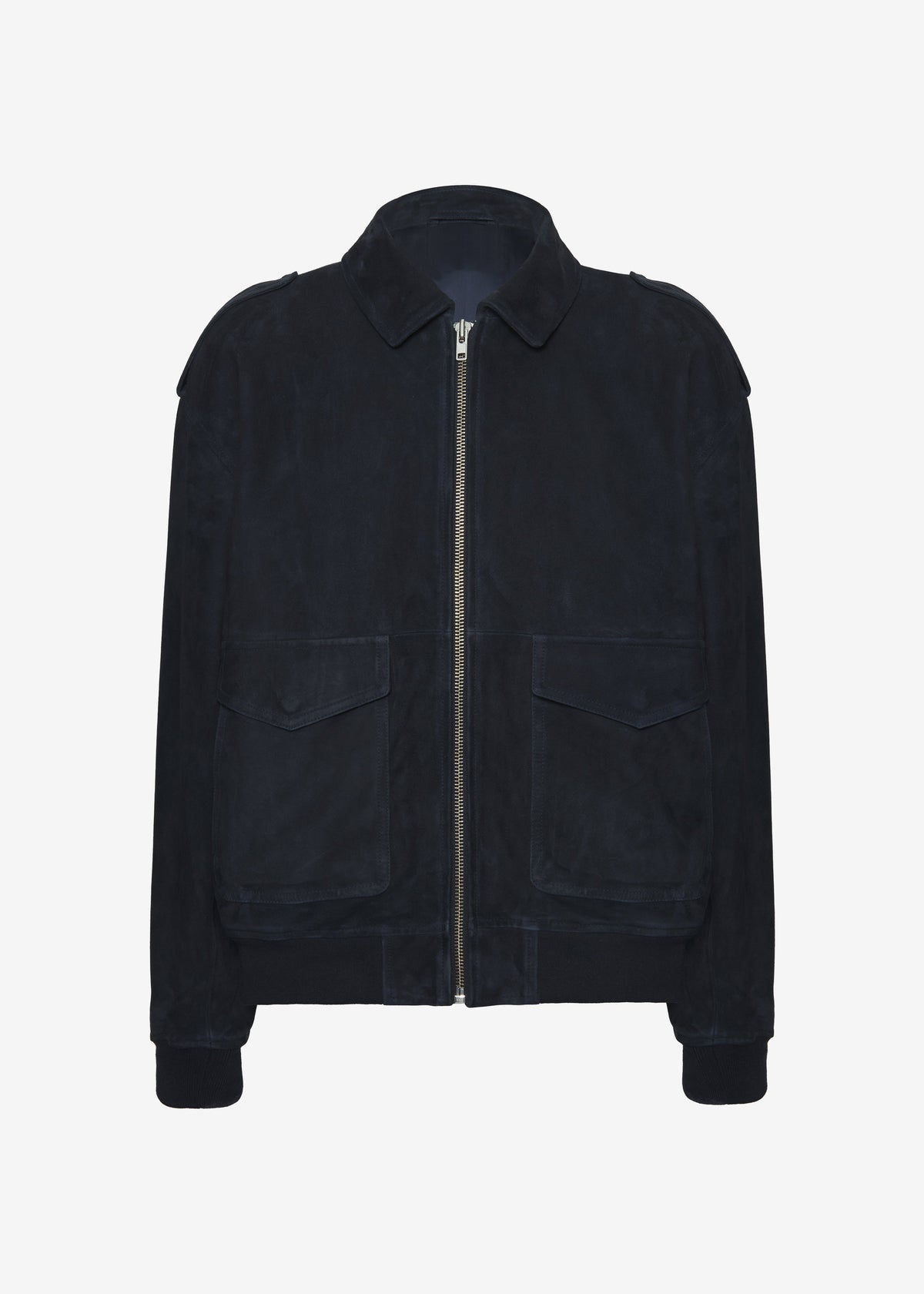 Viper Suede Jacket - Navy - 10