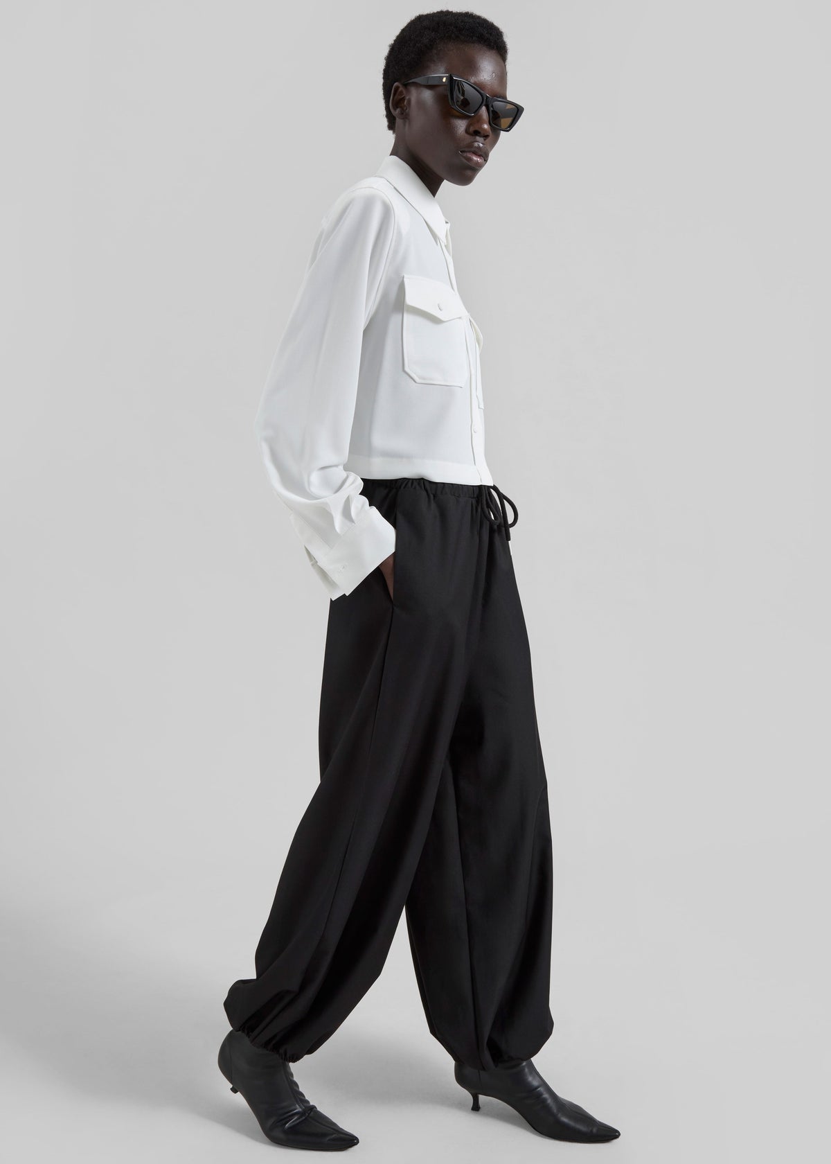 Visen Padded Boxy Shirt - White - 6