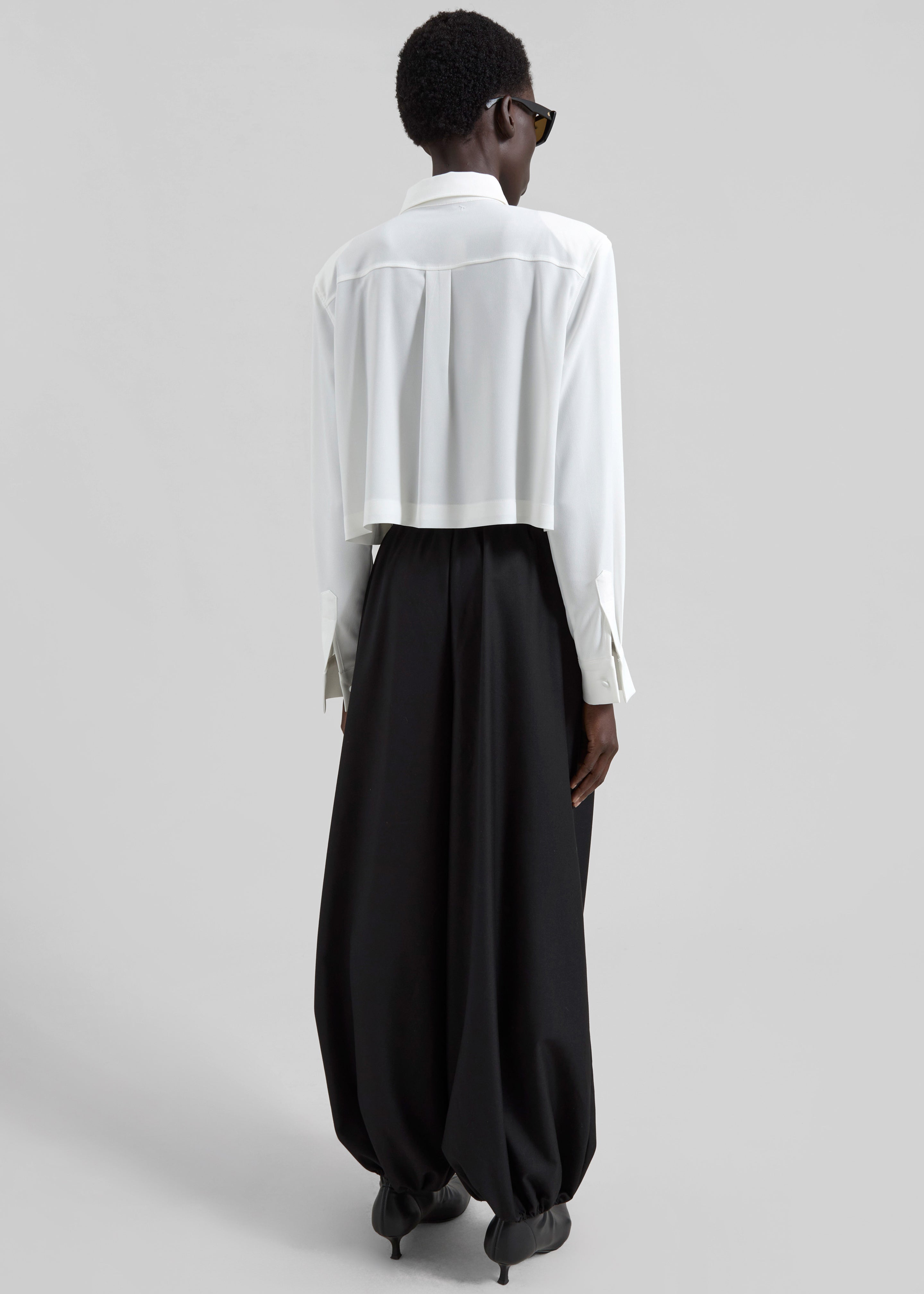 Visen Padded Boxy Shirt - White - 7