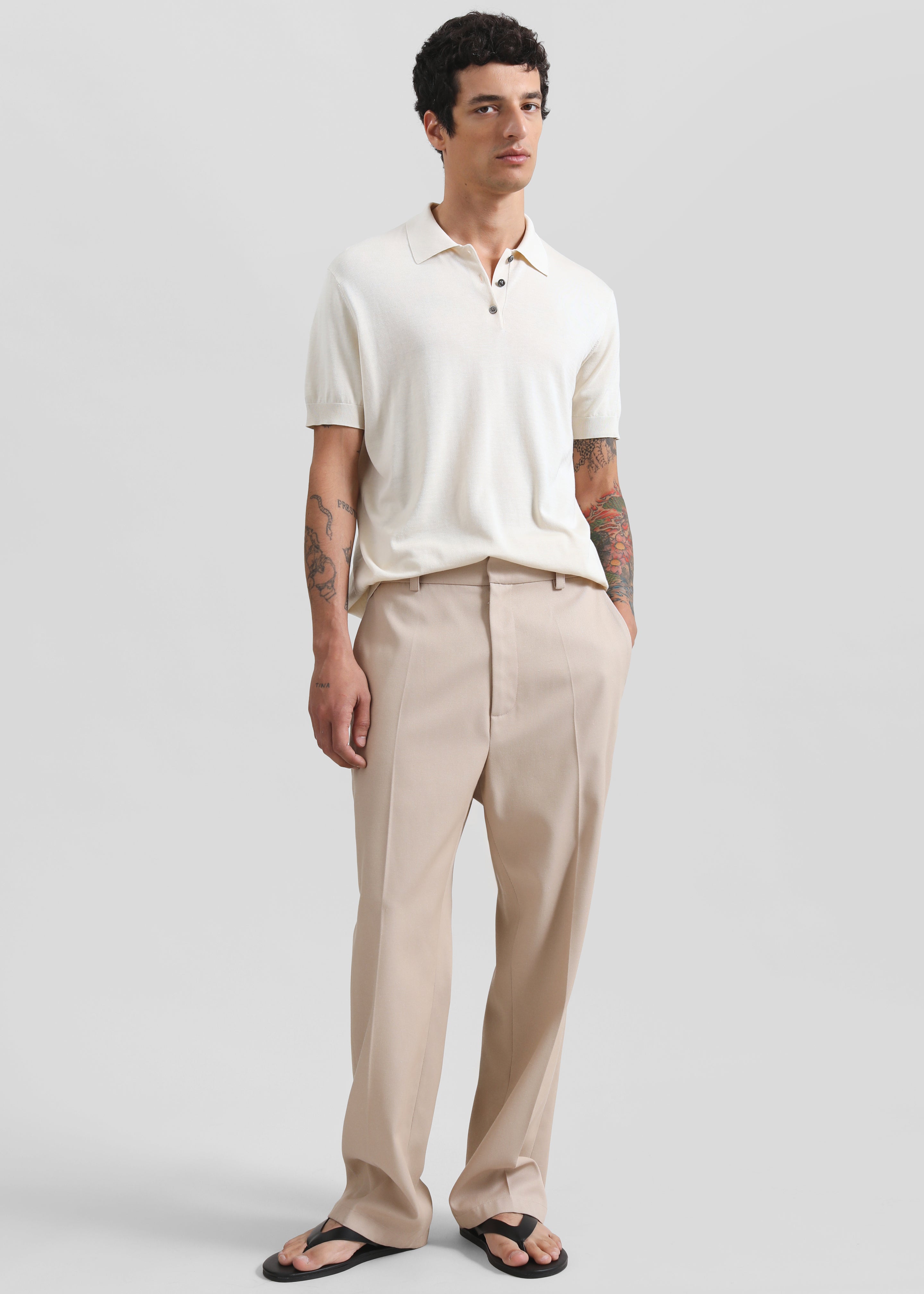 Watson Trousers - Beige - 3
