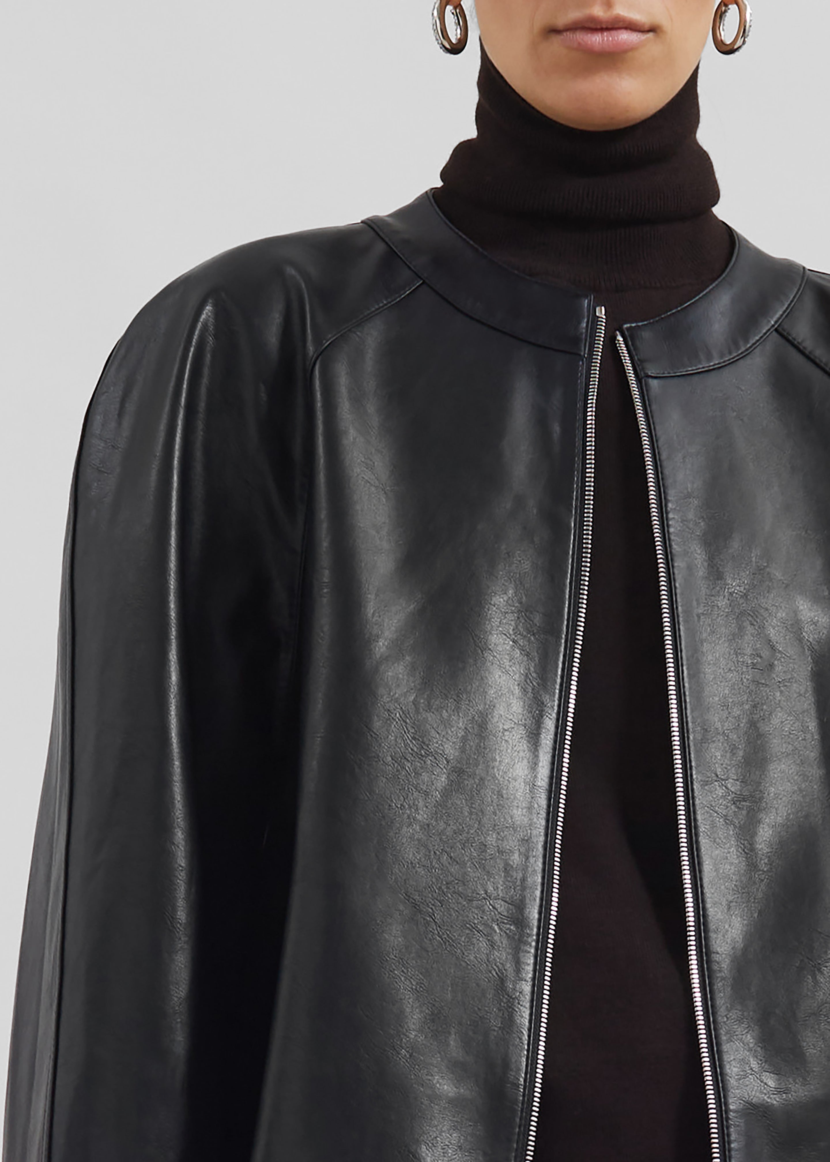 Xyla Faux Leather Jacket - Black - 10