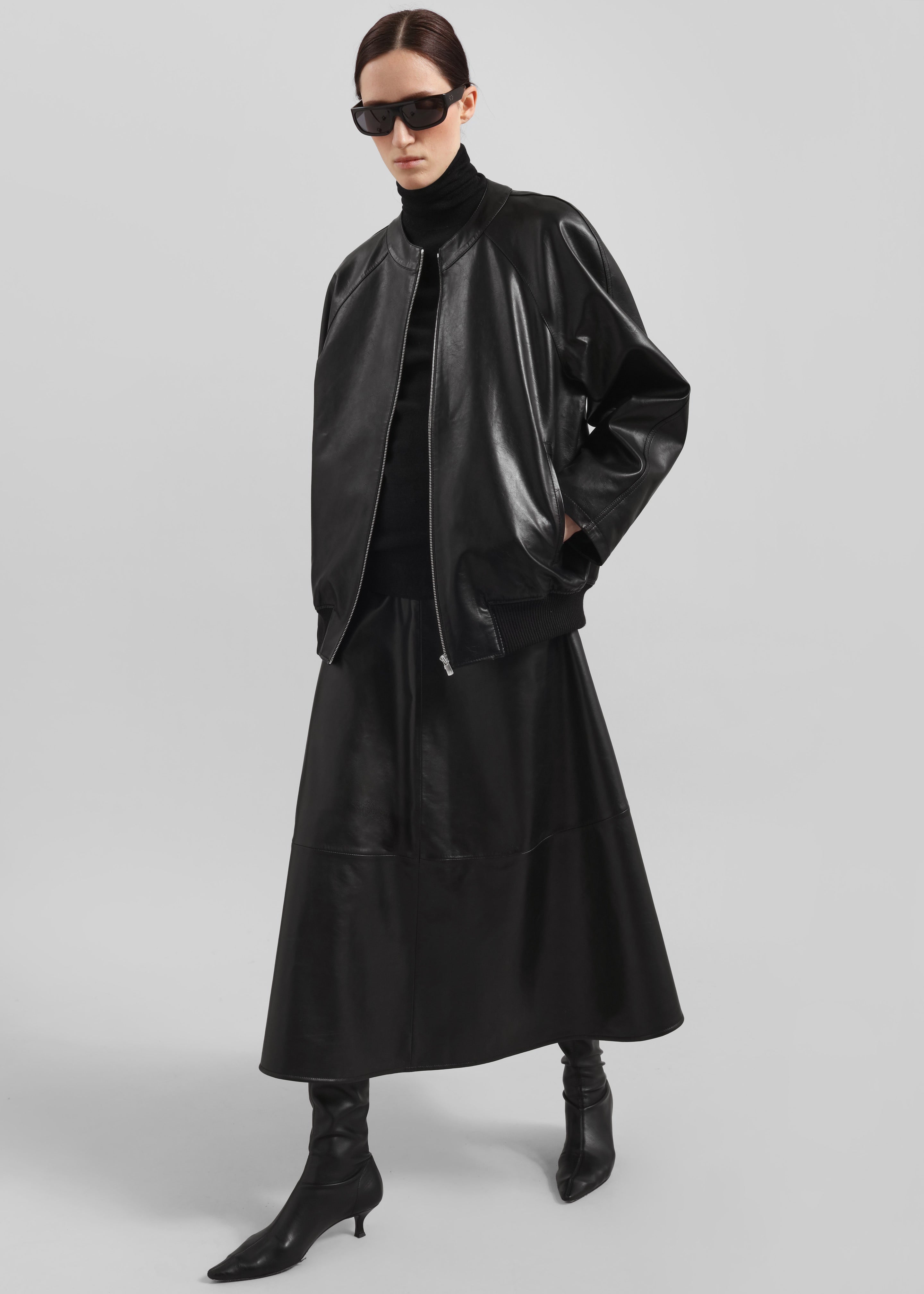 Xyla Faux Leather Jacket - Black - 13