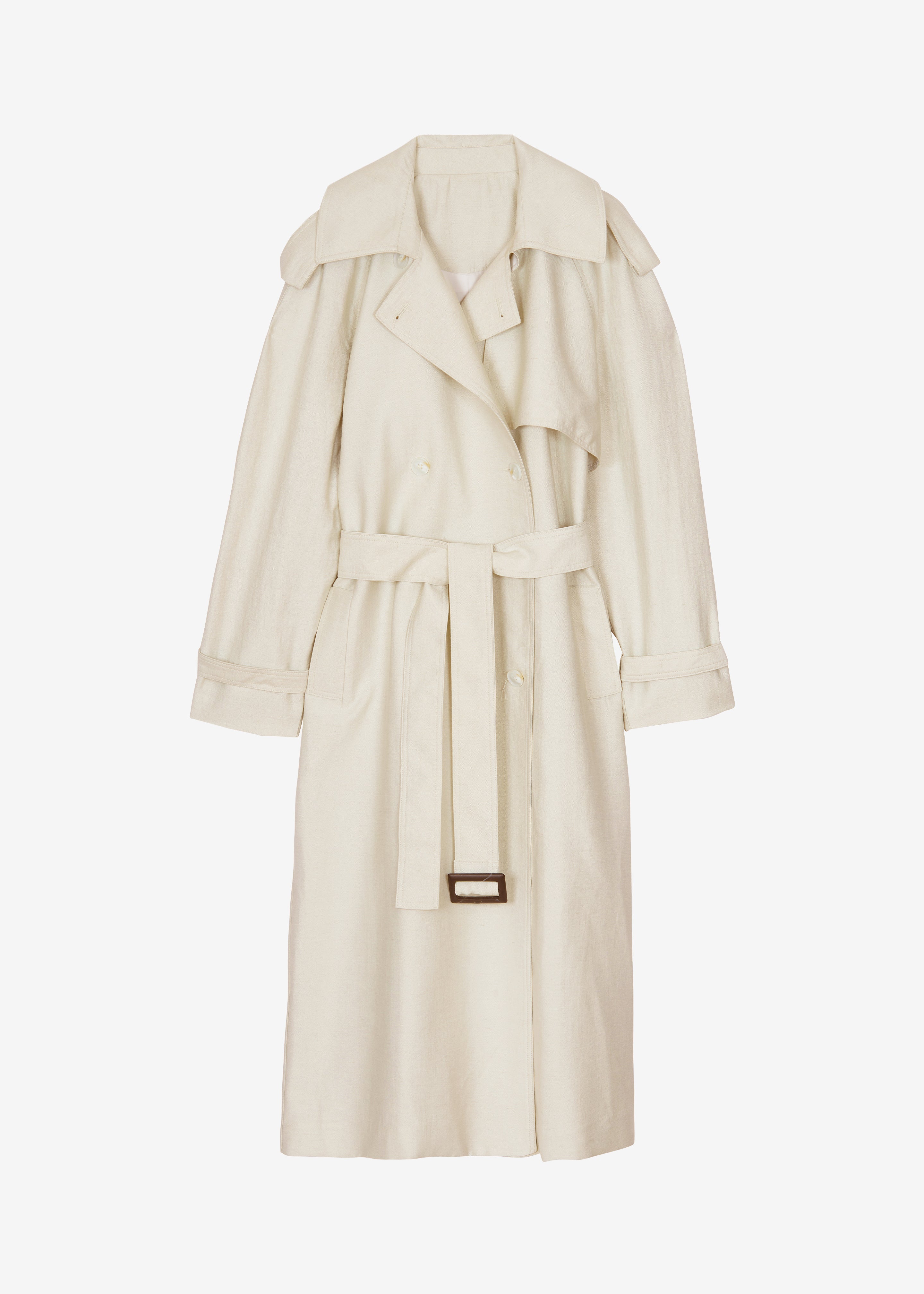 Yasmine Trench Coat - Light Beige - 9