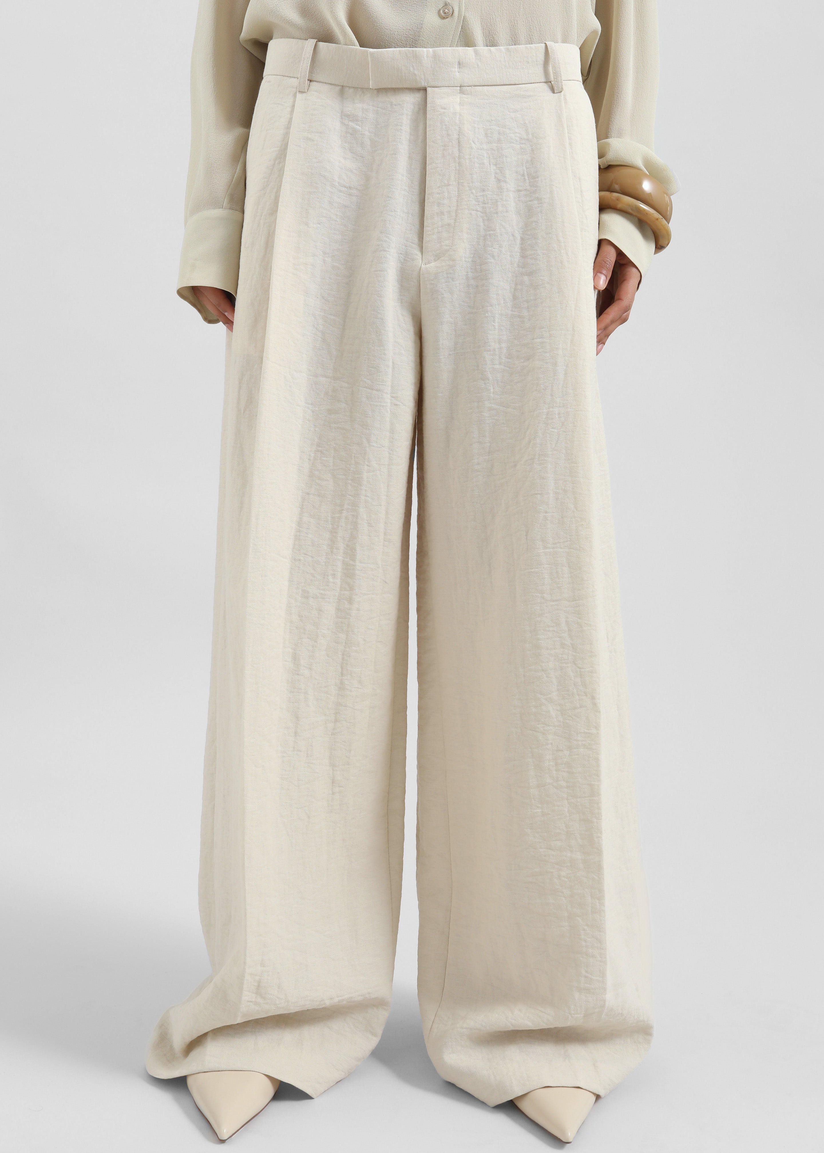 Yasmine Trousers - Light Beige - 7
