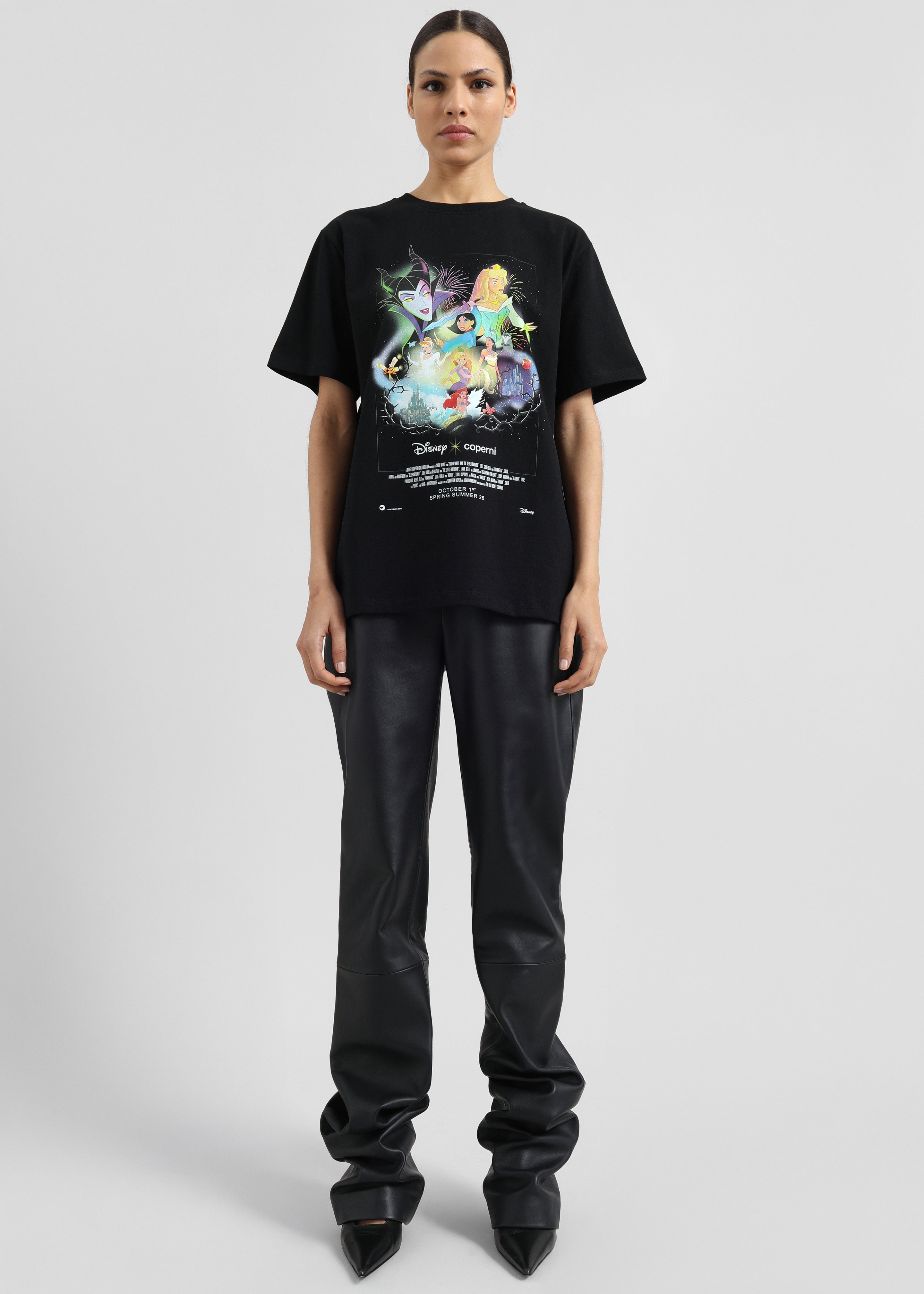 Ziggy Long Leather Pants - Black - 7