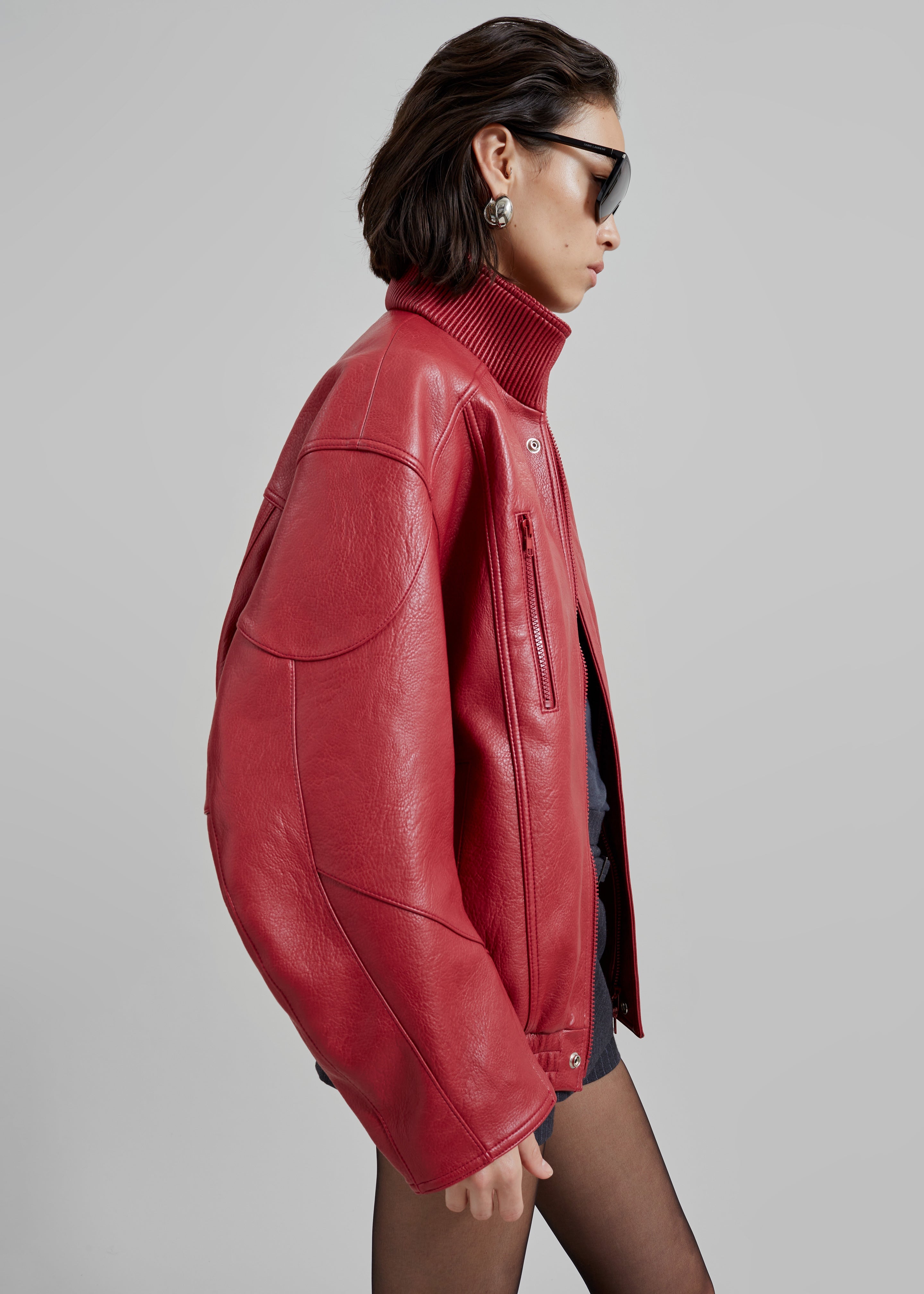 Zion Bomber Jacket - Red – The Frankie Shop Europe