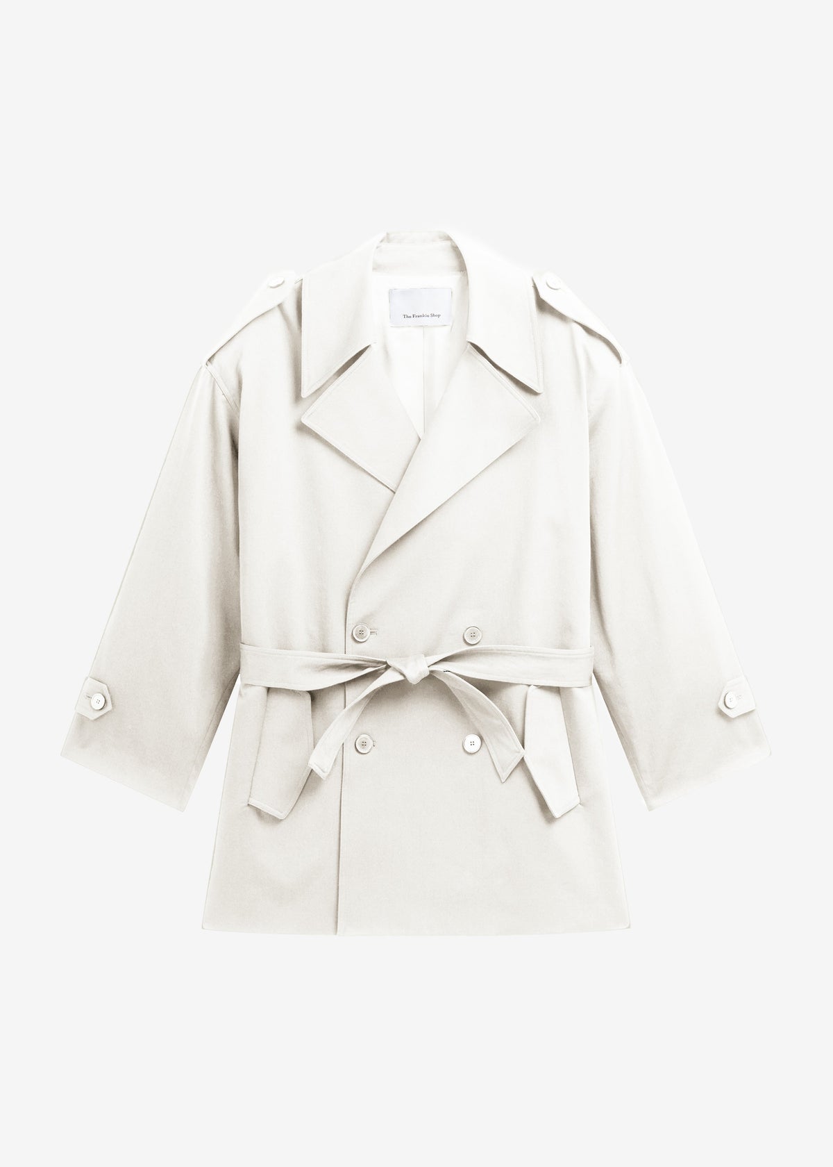 Zurich Oversized Short Trench - Off White - 8