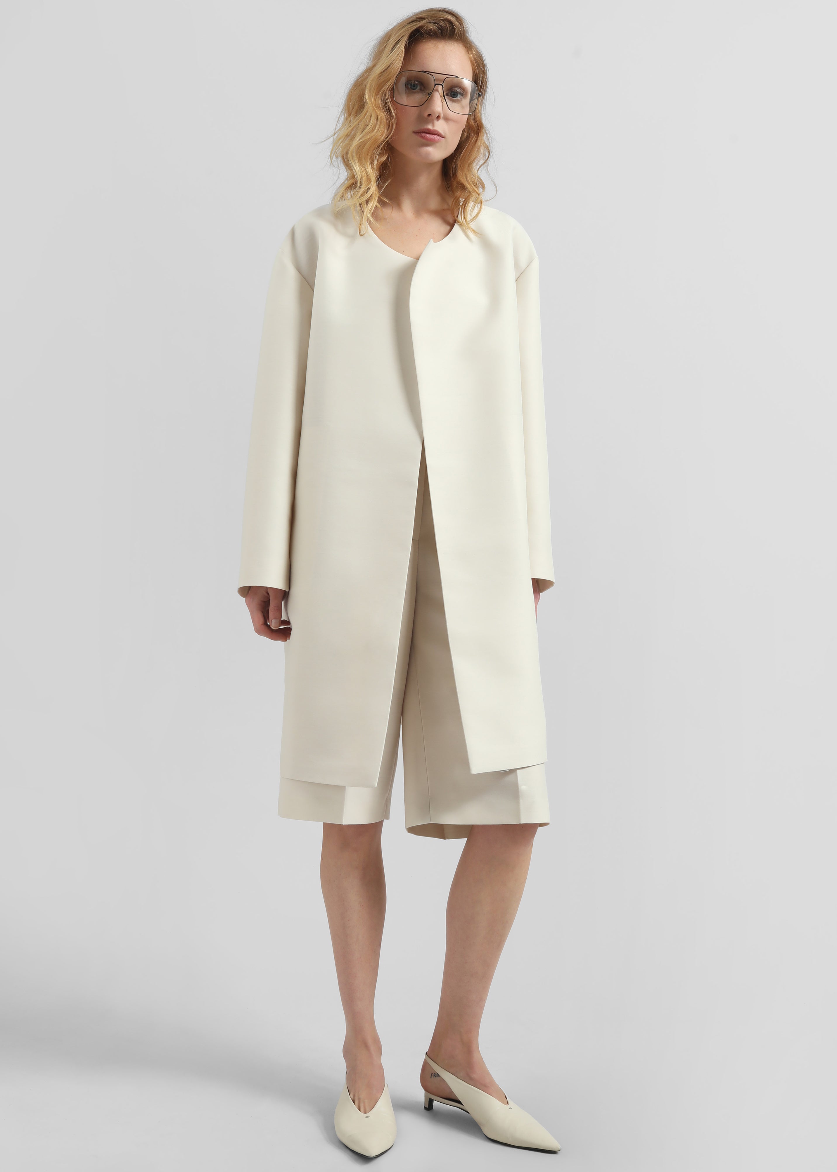 Zwolle Sheen Light Overcoat - Cream - 7
