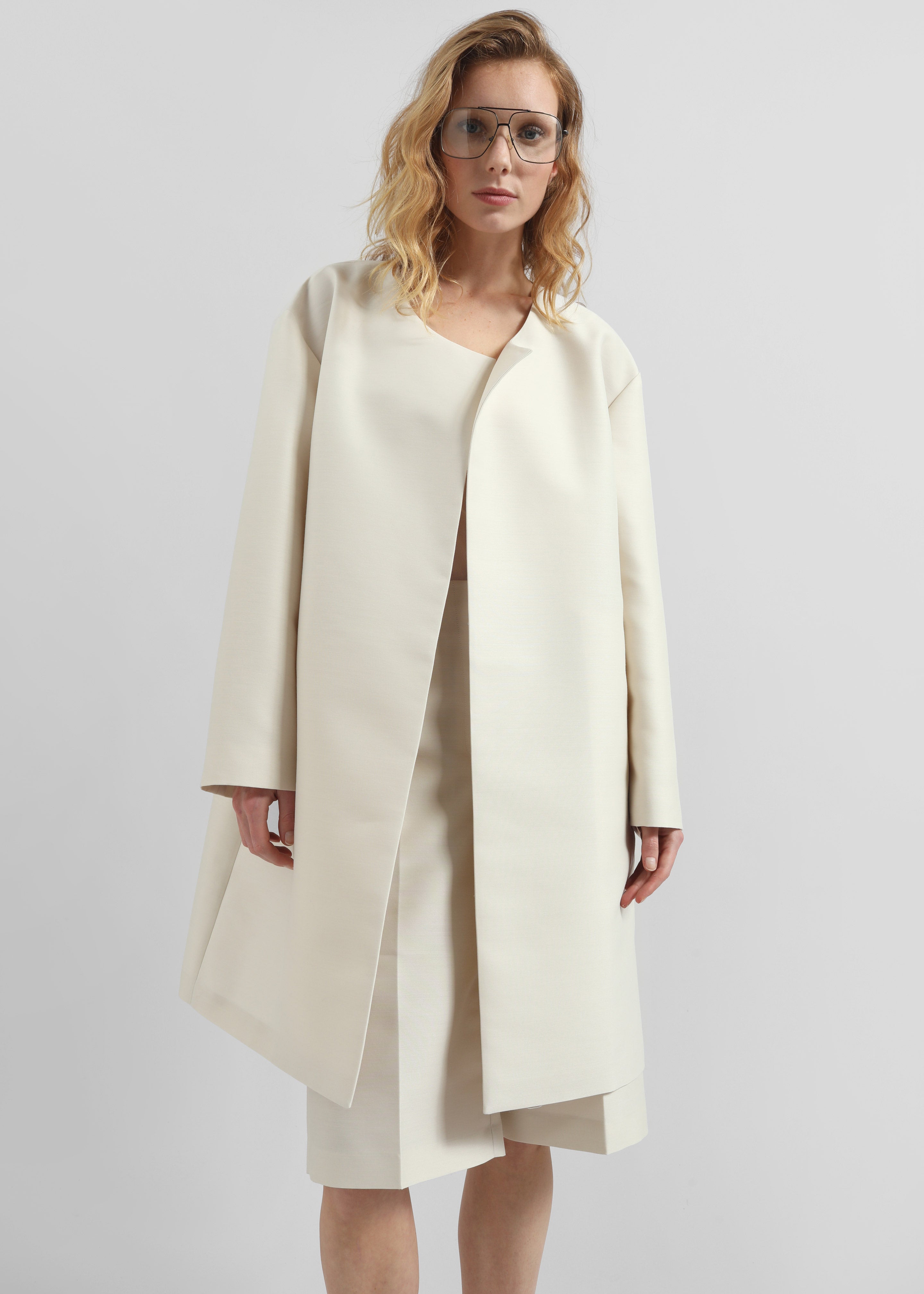 Zwolle Sheen Light Overcoat - Cream - 6