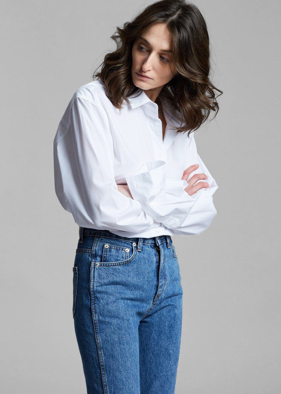Dusky Classic Oversized Shirt - White – Frankie Shop Europe