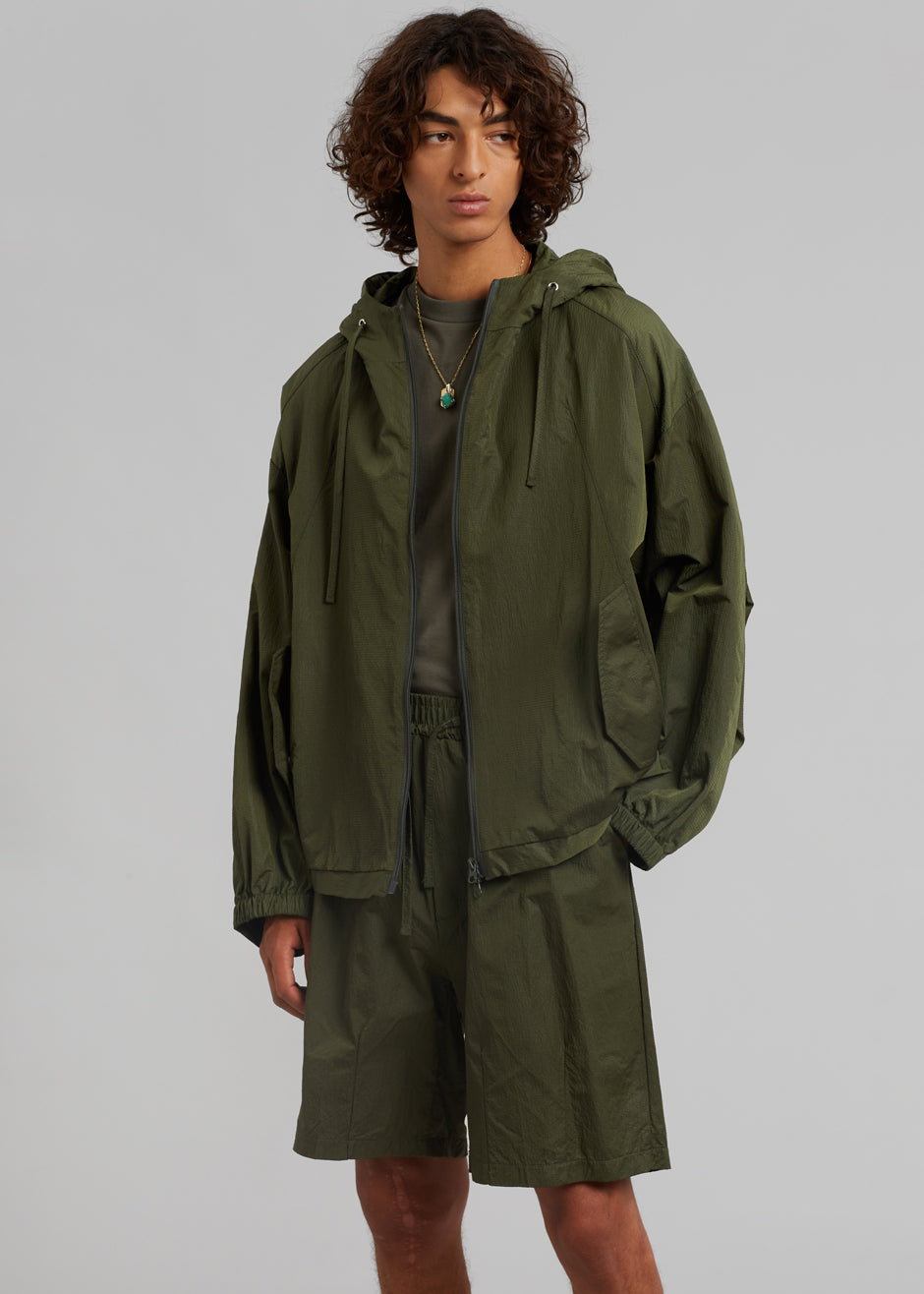Elze Tracksuit Jacket - Olive - 1