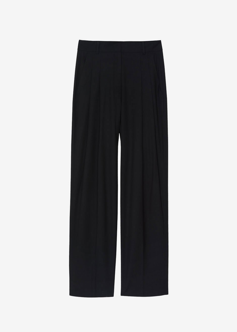 Gelso Pleated Trousers - Black - 13