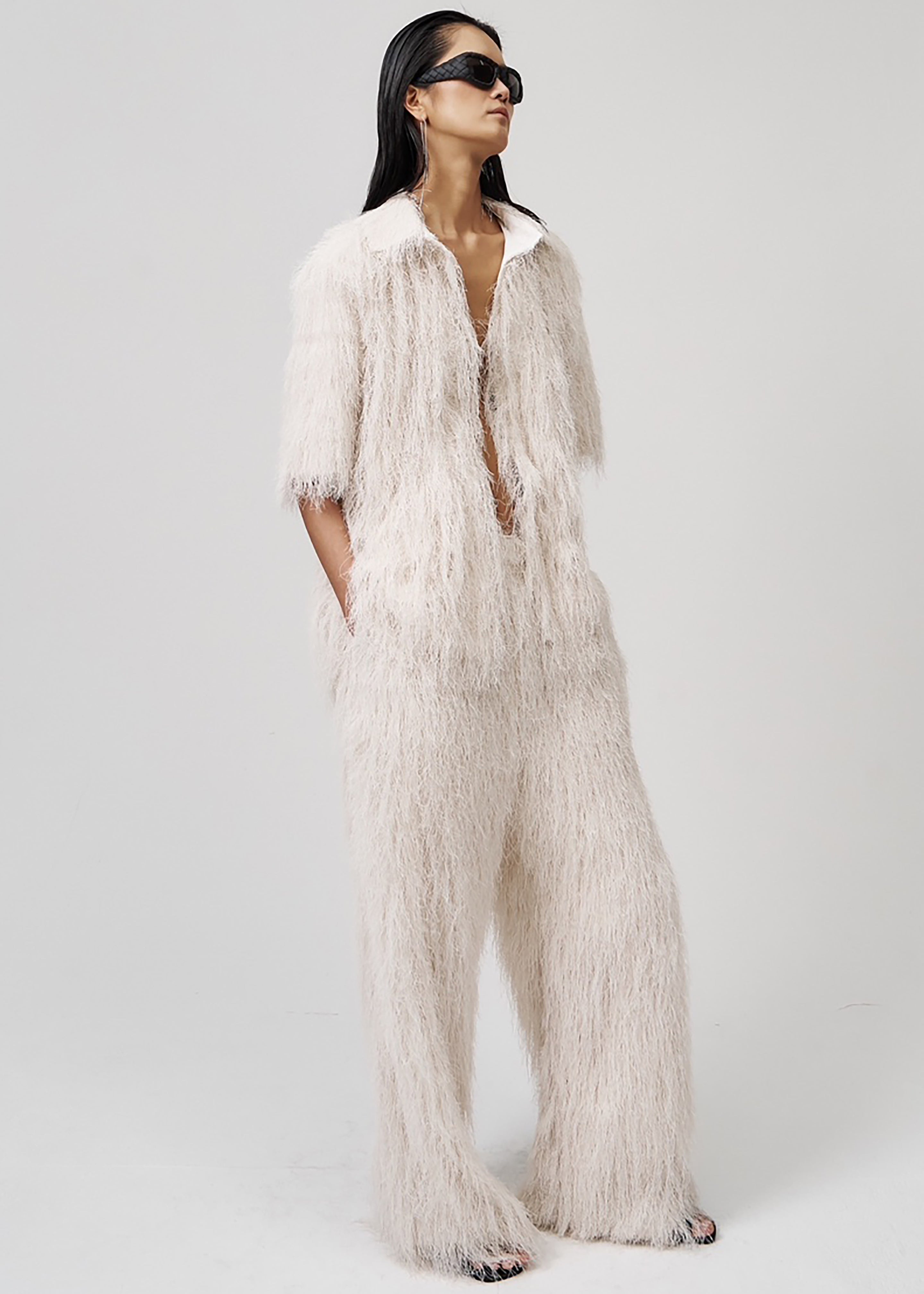 Paolina Fringed Shirt - White - 14