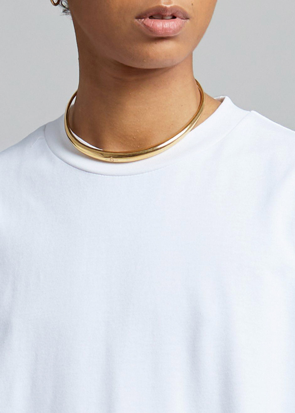 Lou Oversized Tee Dress - Optic White - 5