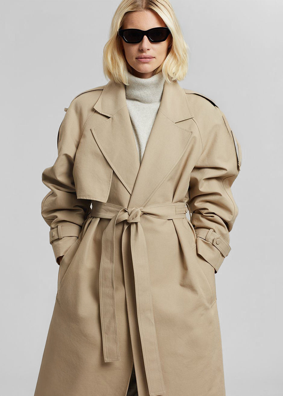 Rhodes Trench Coat - Natural - 3