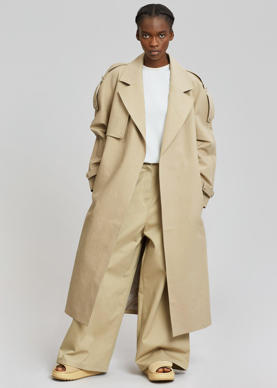Rhodes Trench Coat - Natural - 1