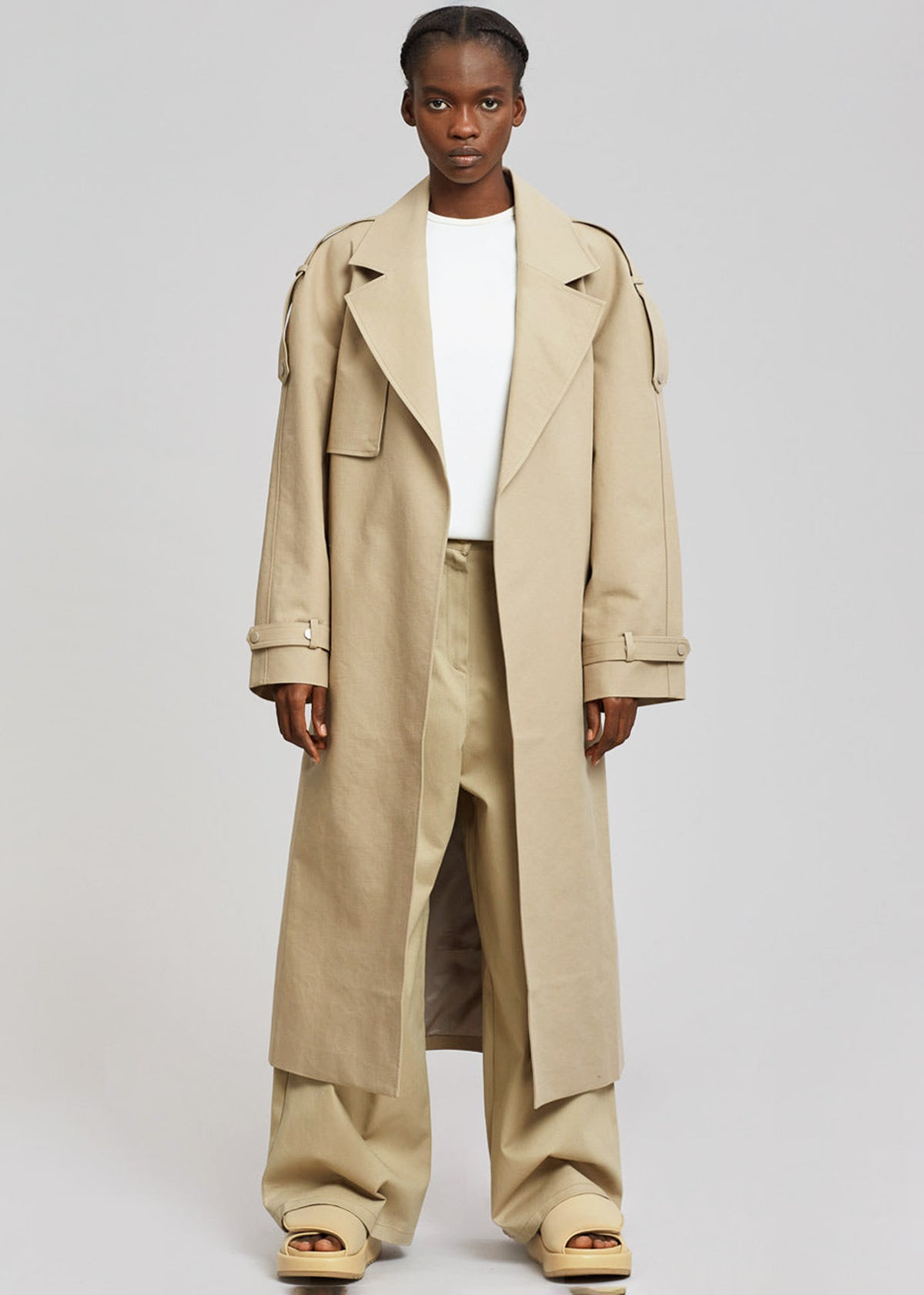 Rhodes Trench Coat - Natural - 2