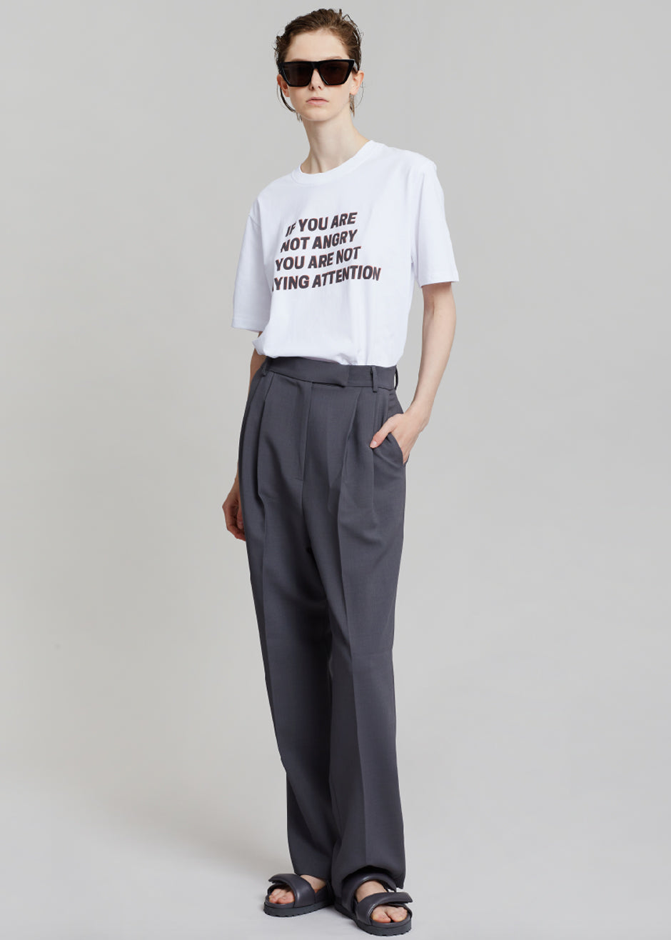 The Frankie Shop x Jeanne Friot If You T-Shirt - White/Black - 12