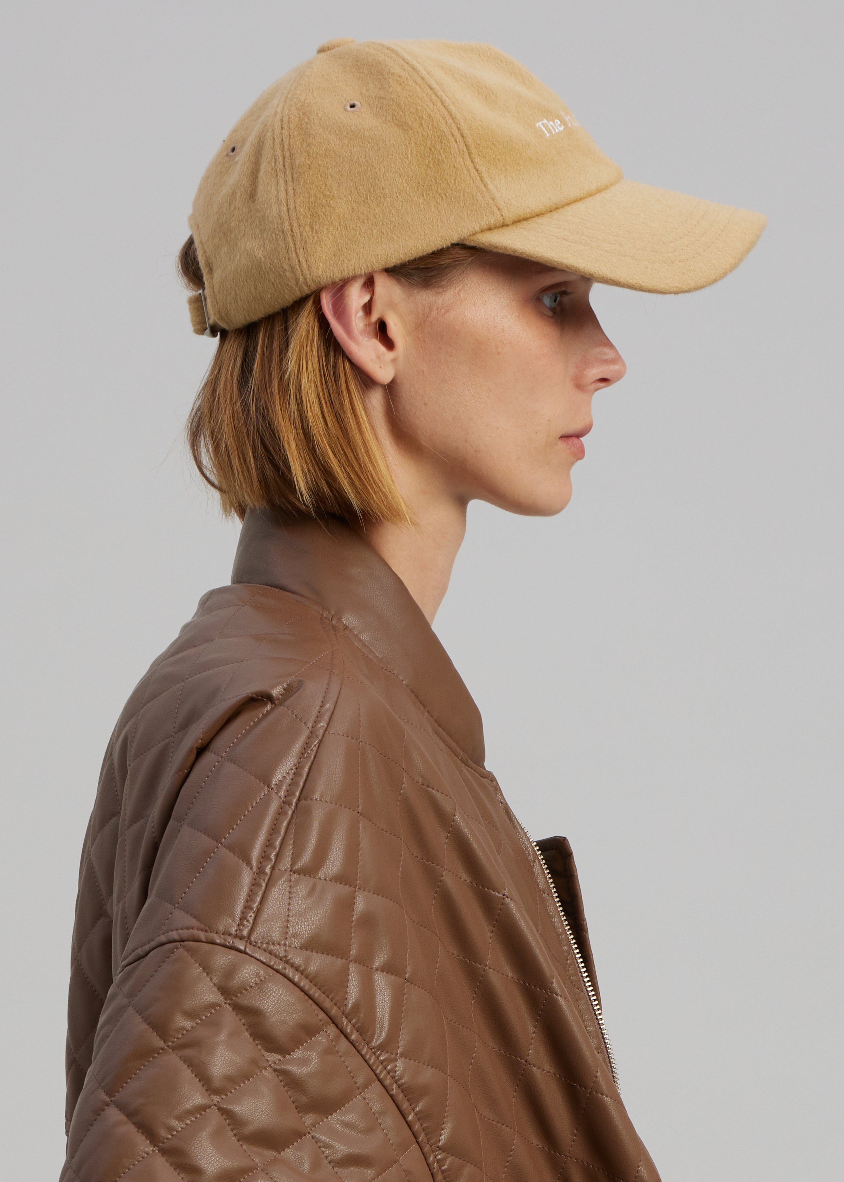 Frankie Wool Baseball Cap - Caramel - 4