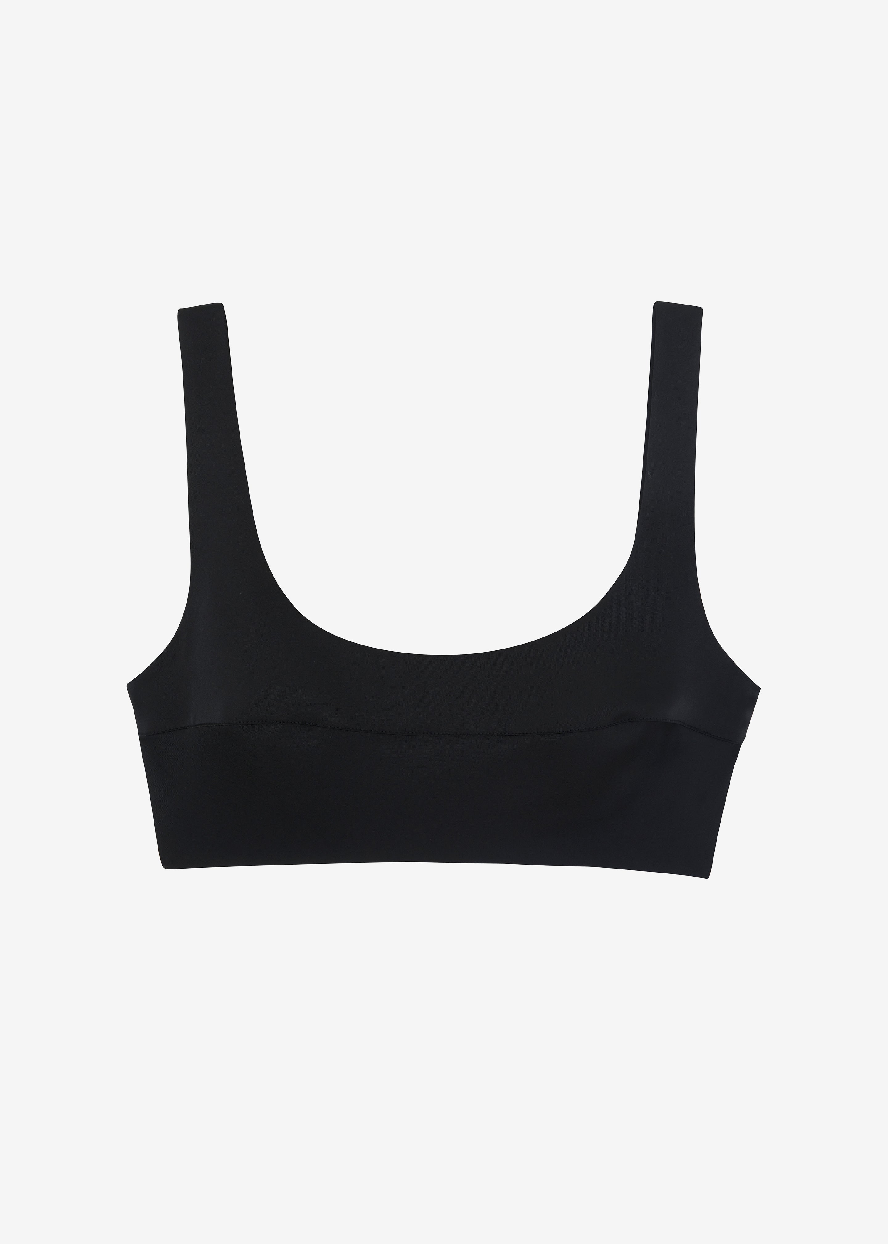 Ada Satin Bra Top - Black - 9