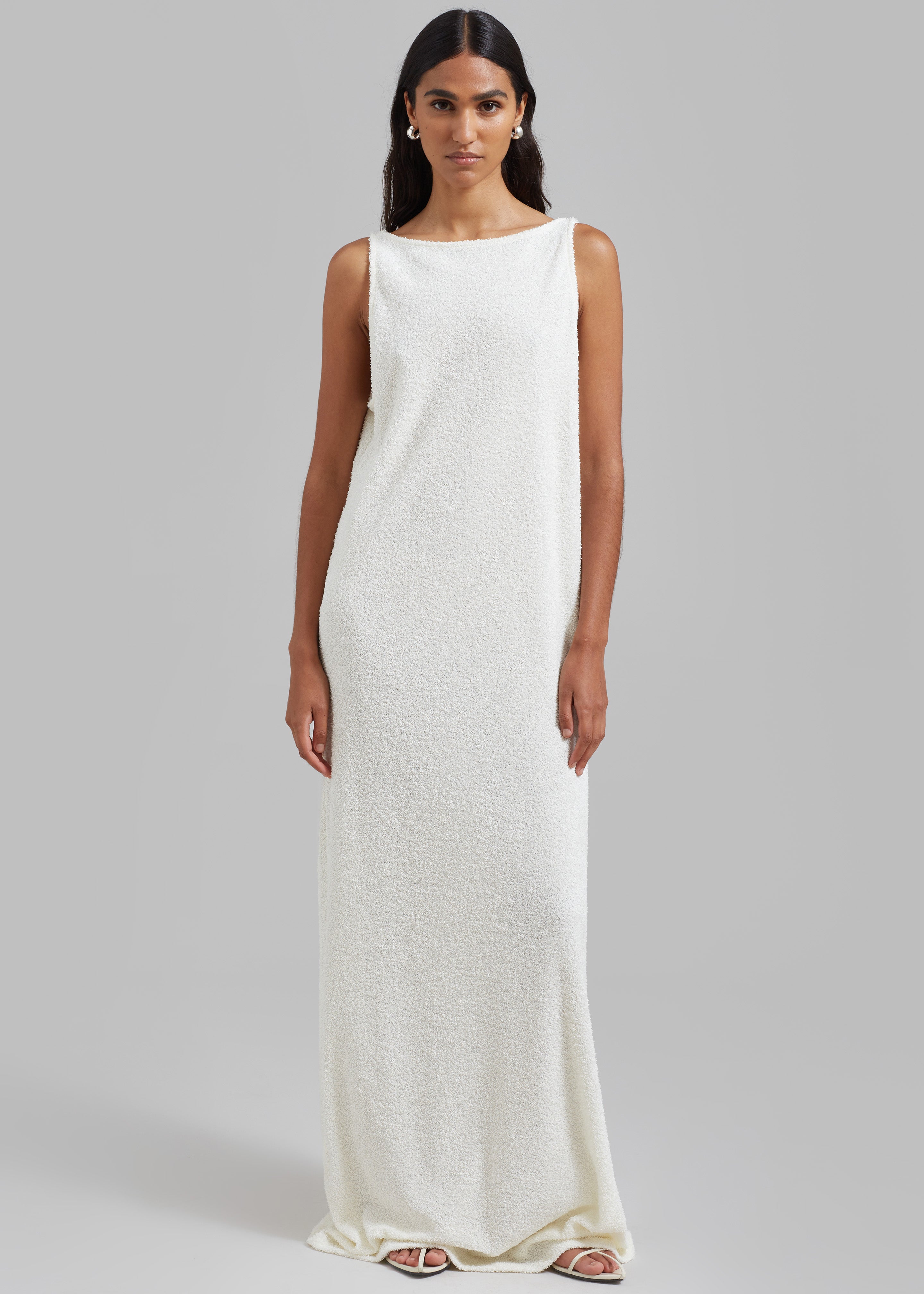 Adelaide Maxi Tank Dress - Cream - 5