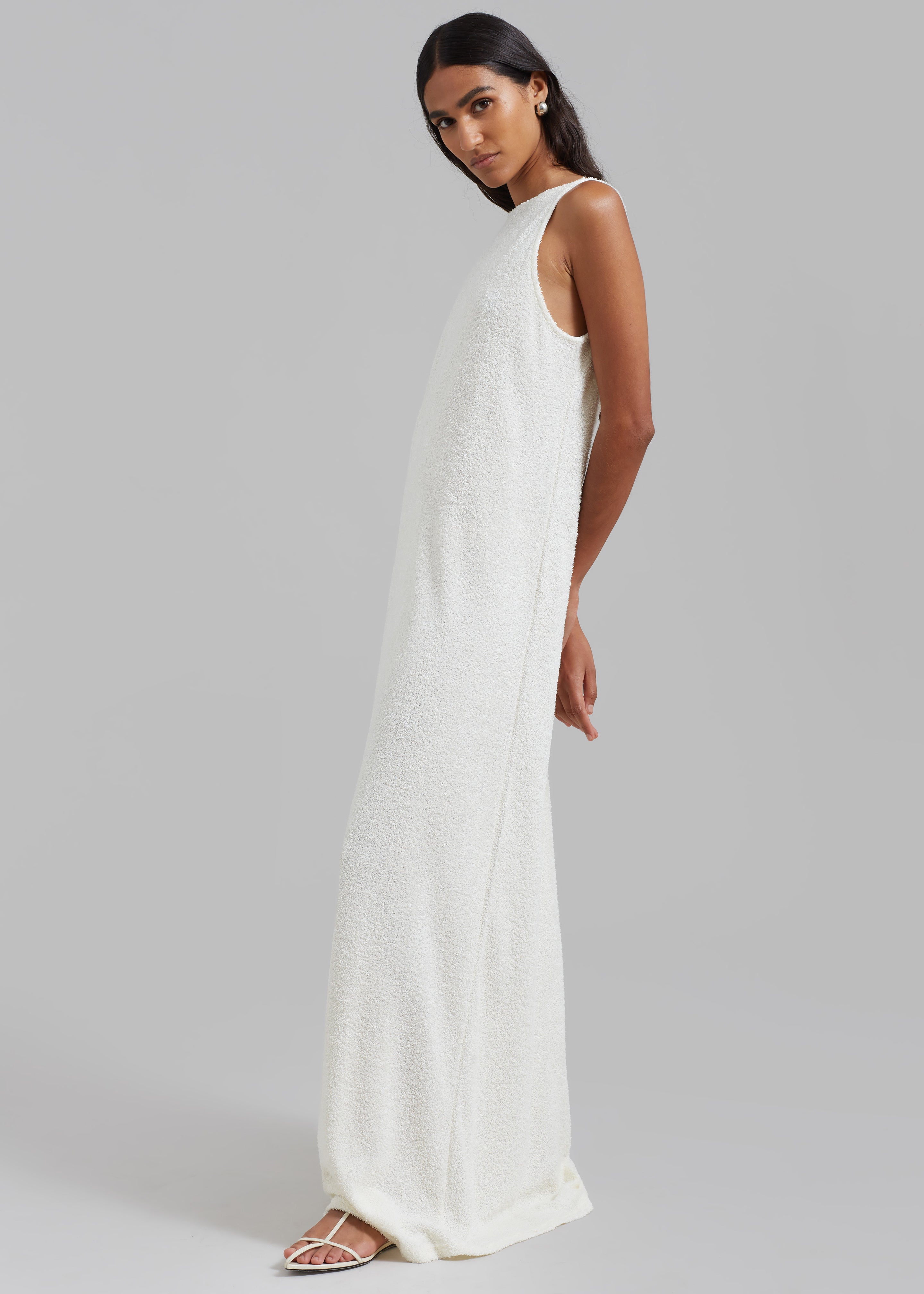 Adelaide Maxi Tank Dress - Cream - 4