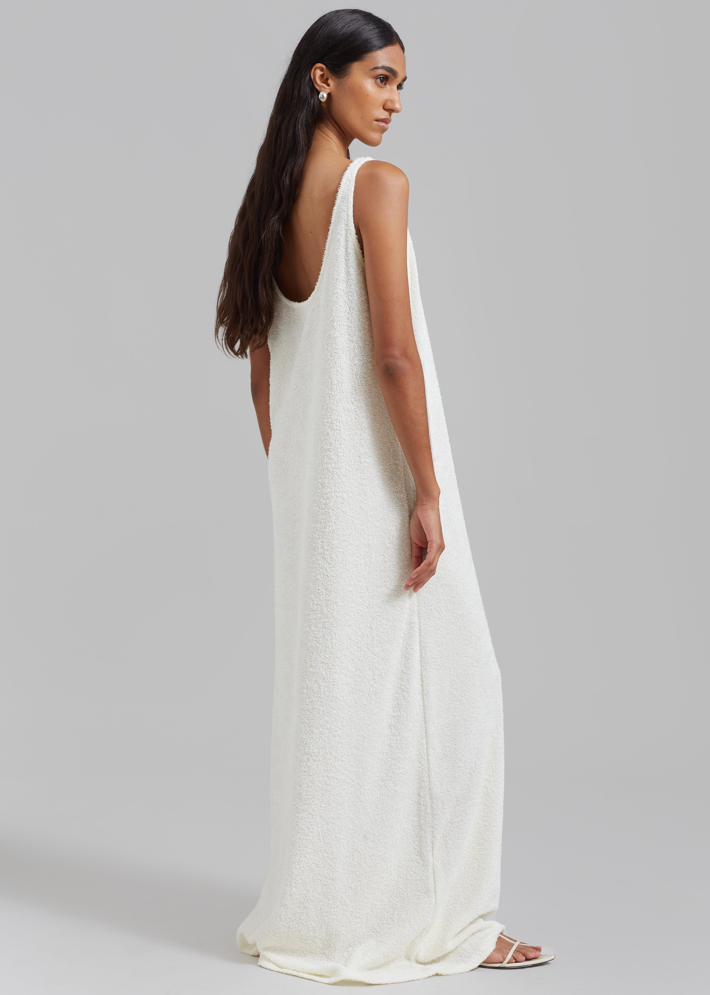 Adelaide Maxi Tank Dress - Cream - 1