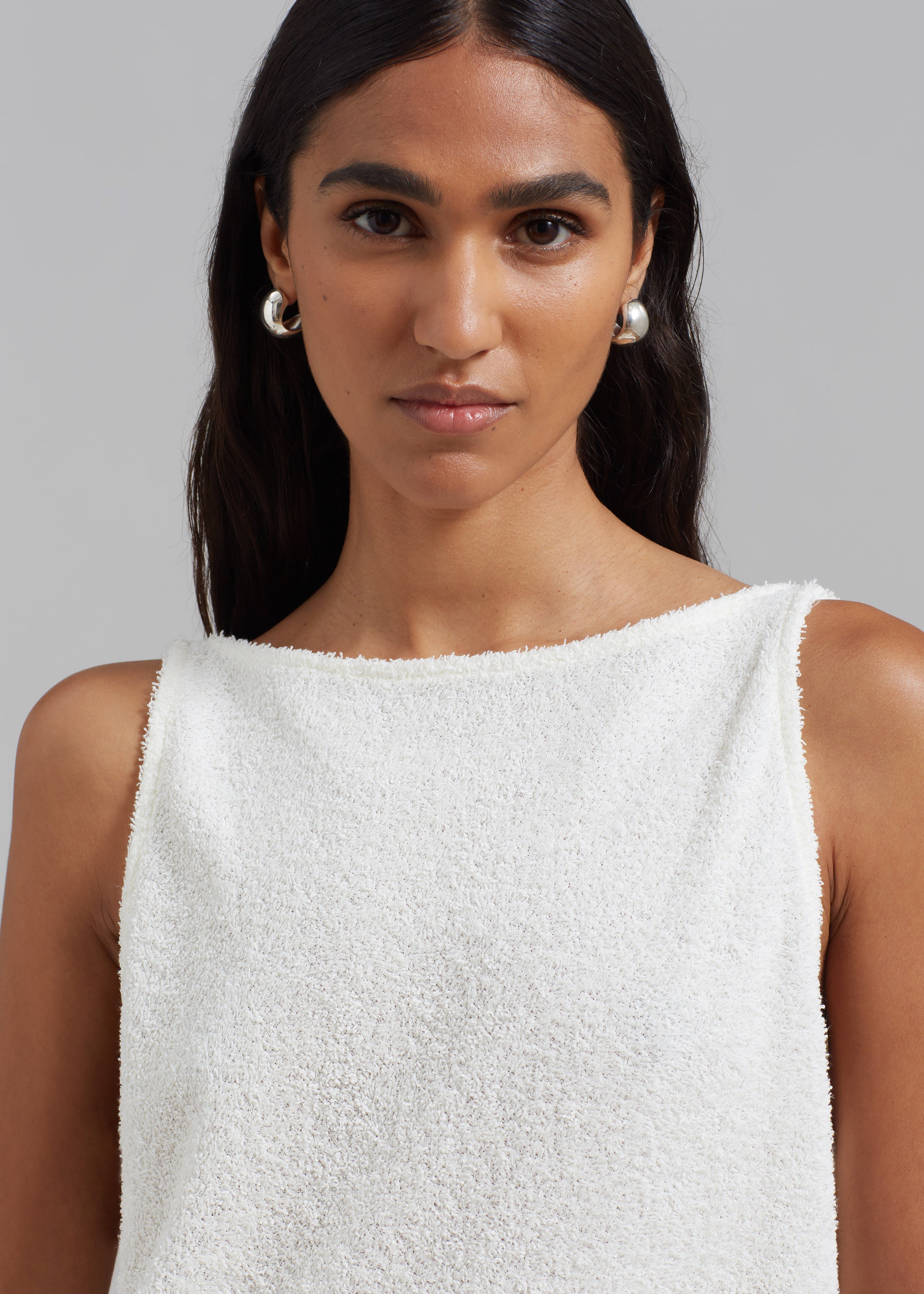 Adelaide Maxi Tank Dress - Cream - 2