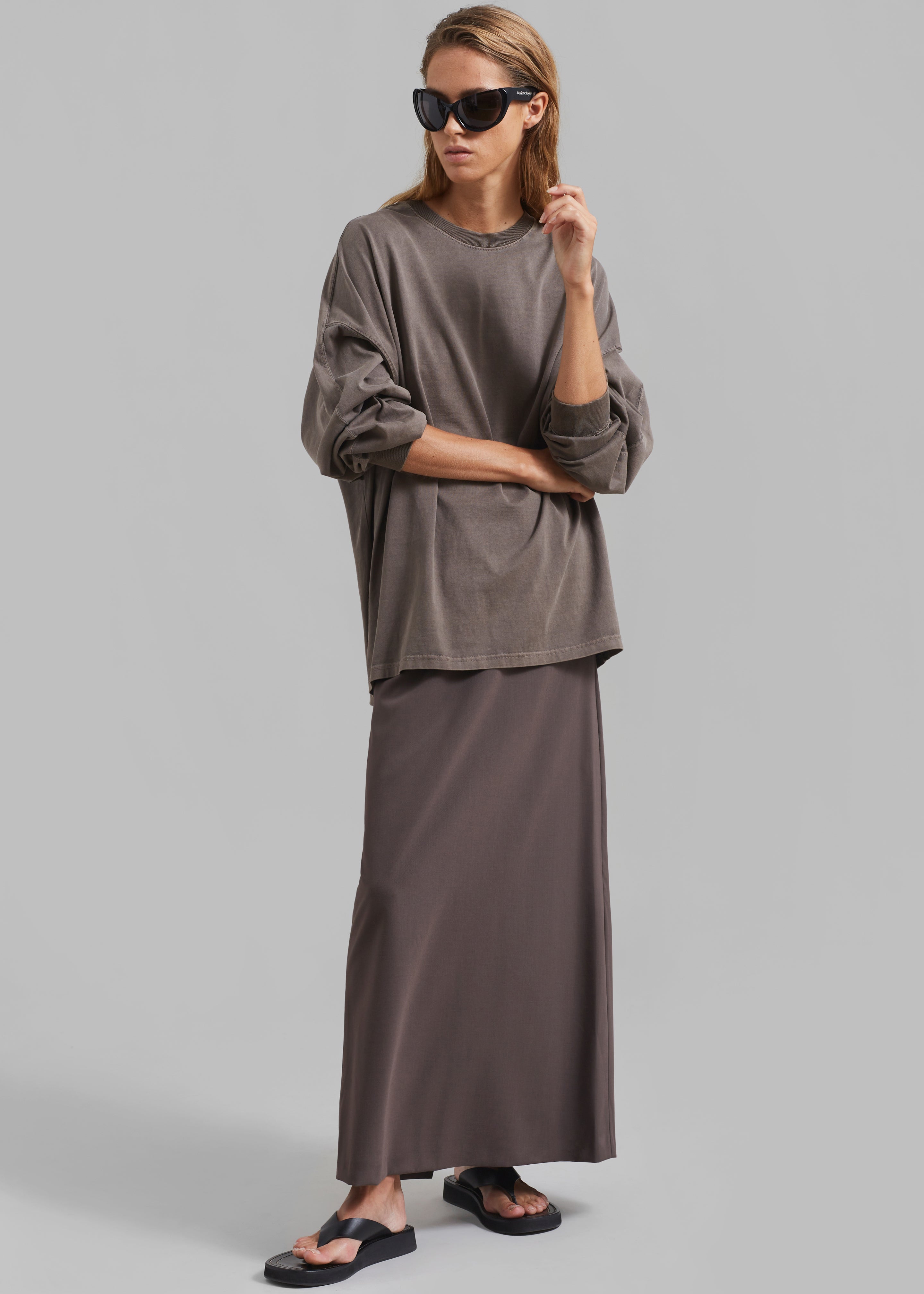 Allison Long Skirt - Brown - 10