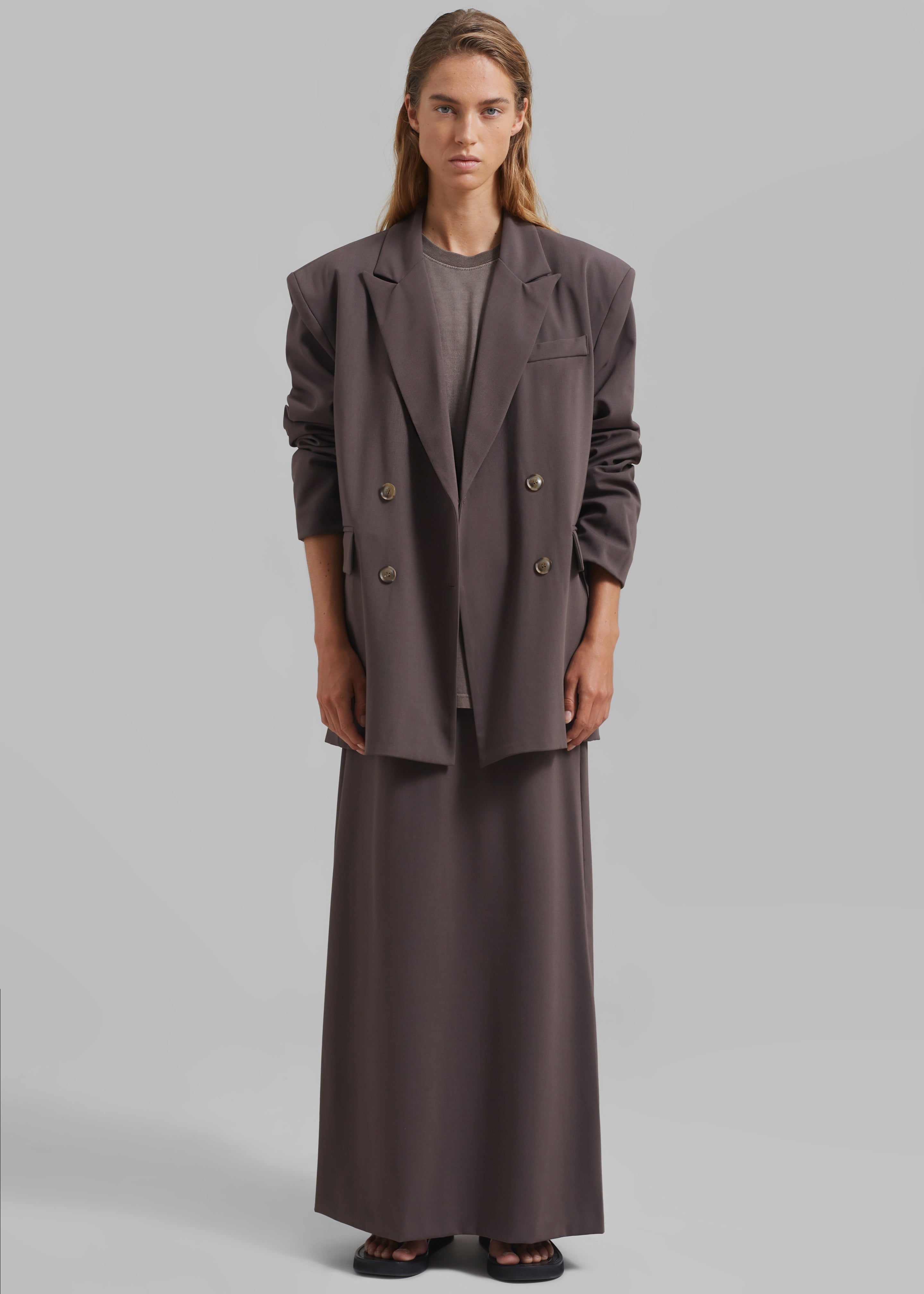 Allison Long Skirt - Brown - 8