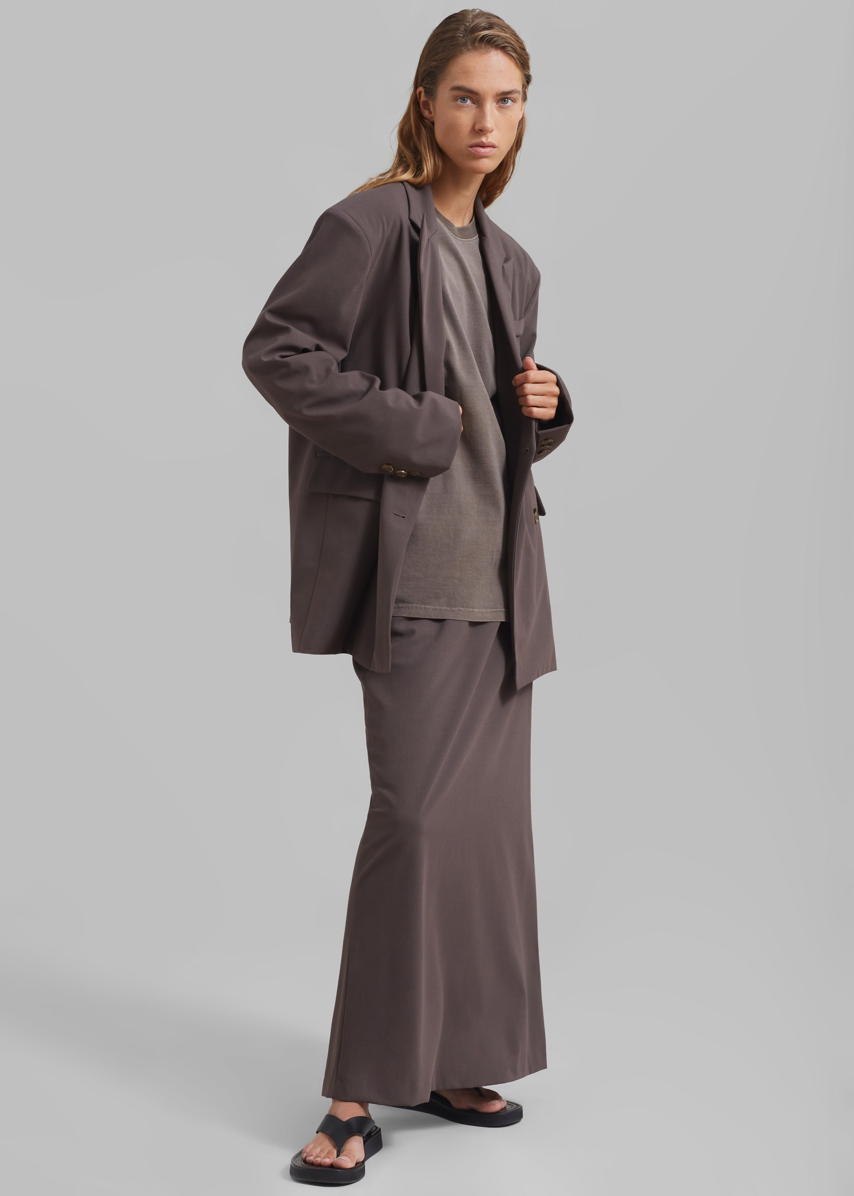Allison Long Skirt - Brown - 9
